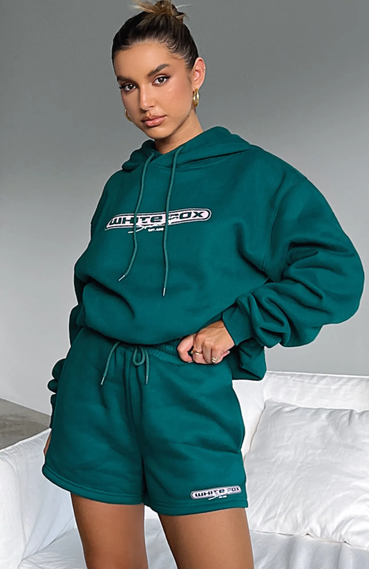 White Fox Boutique Impress Me Hoodie green Discount