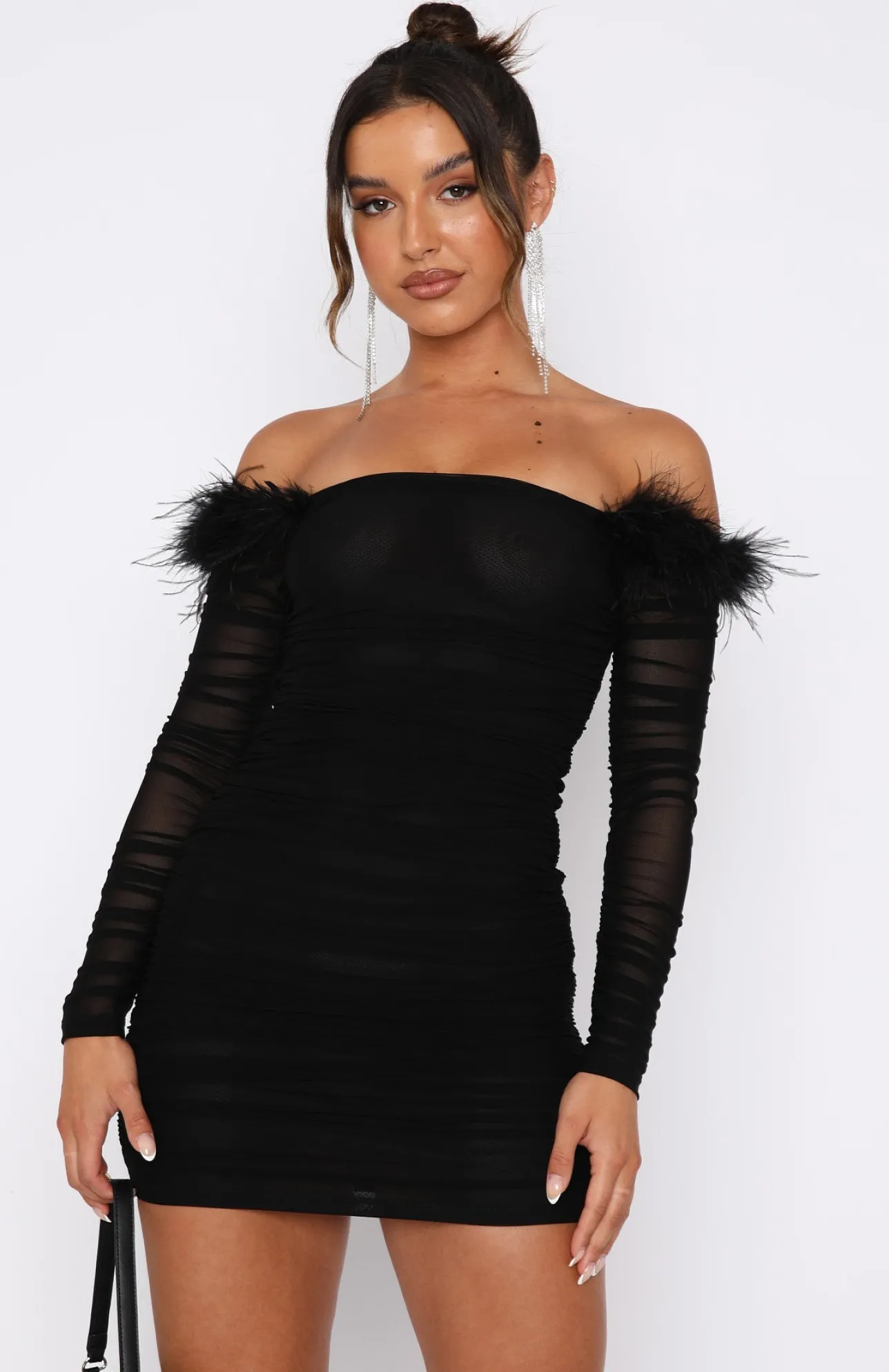 White Fox Boutique In The Night Mini Dress black Best Sale