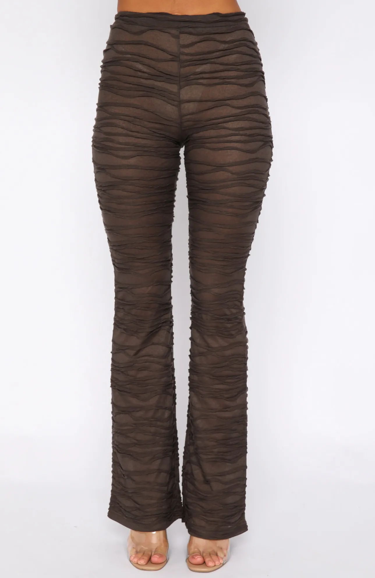 White Fox Boutique It's Settled Pants Chocolate brown Clearance