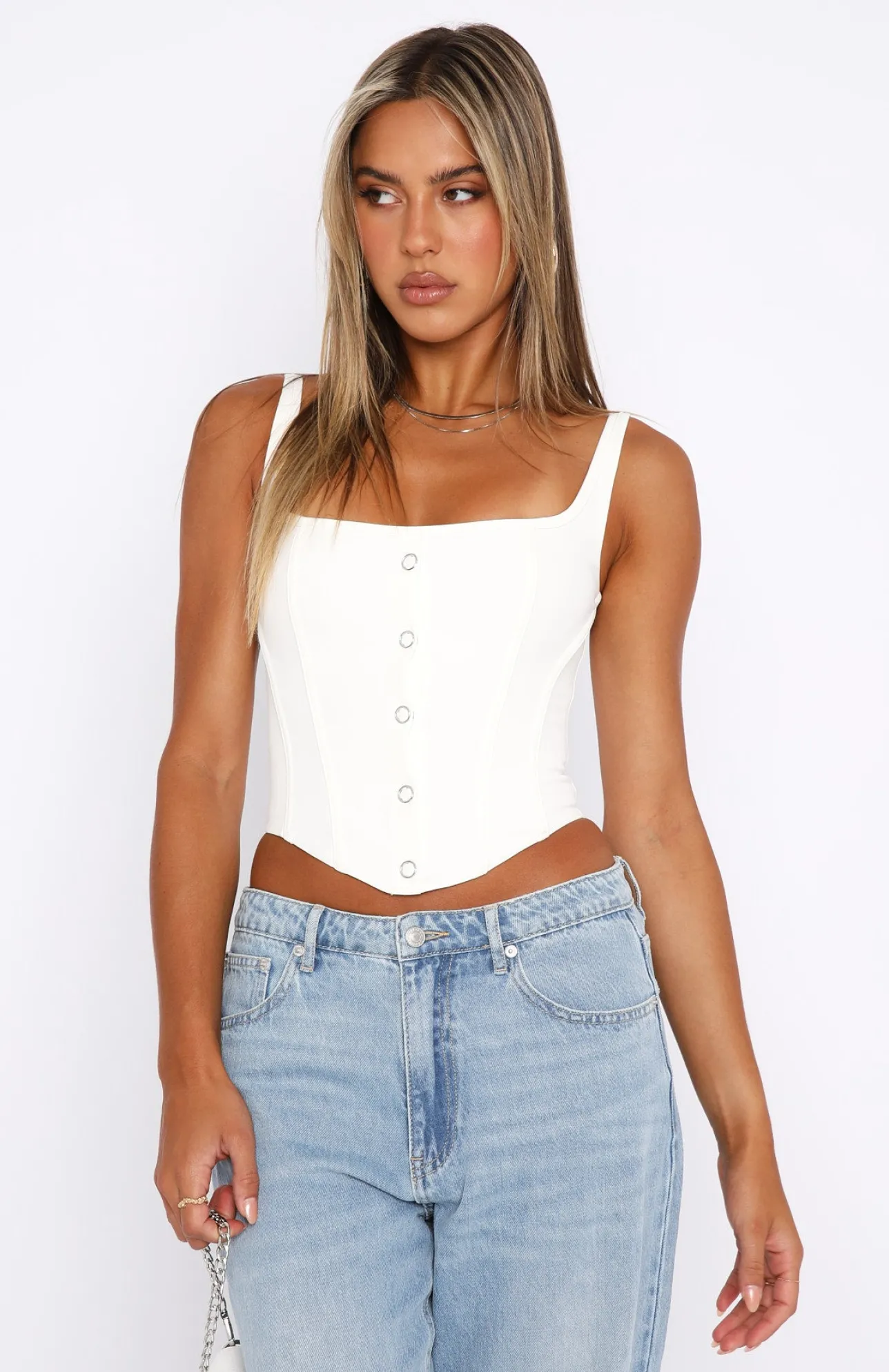 White Fox Boutique It's You Crop white Sale