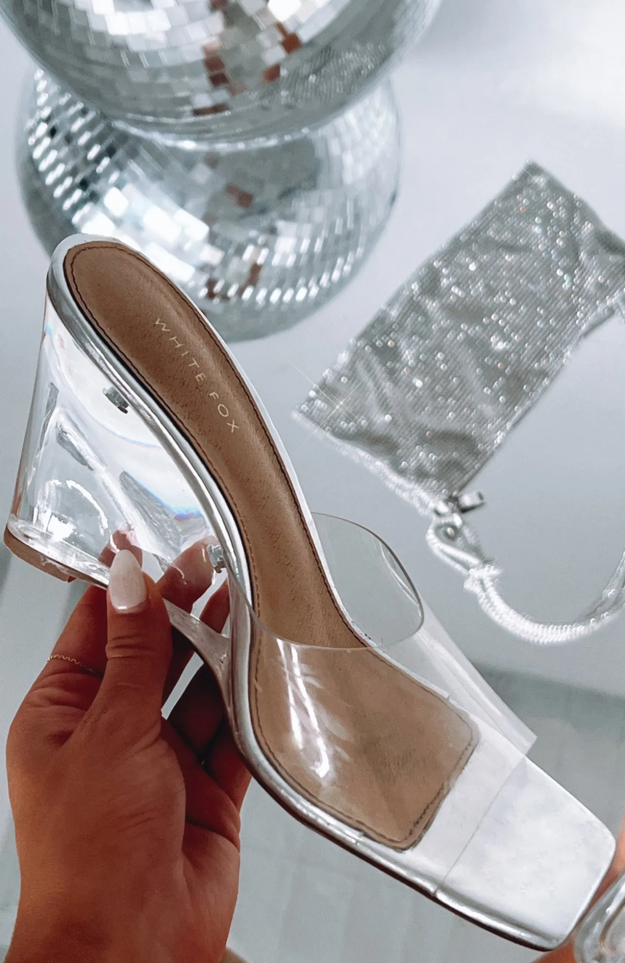 White Fox Boutique Jaz Wedges silver Store