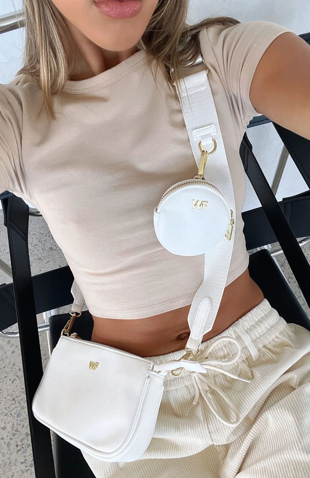 White Fox Boutique Josie Bag PU white Fashion