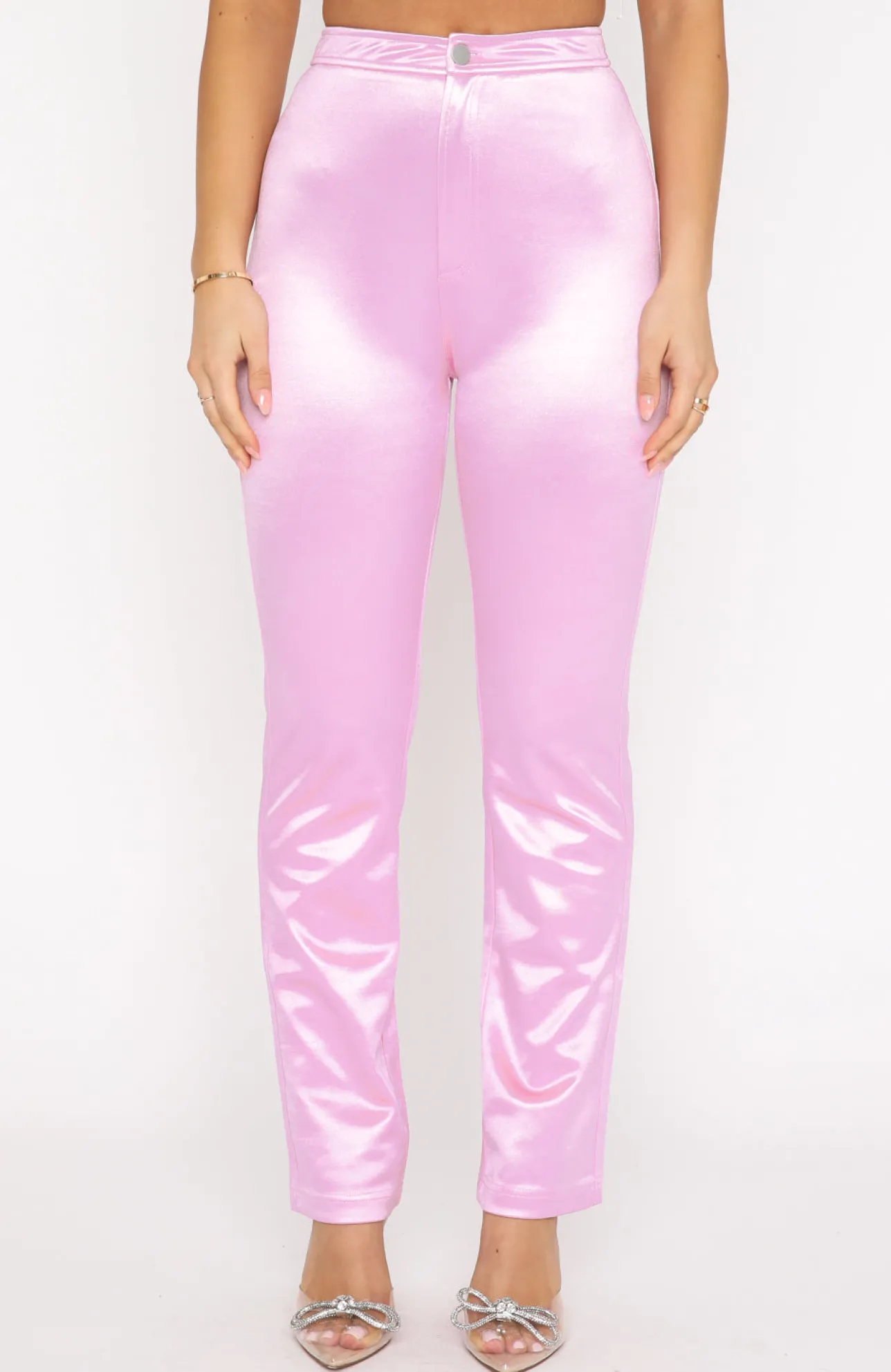 White Fox Boutique Just Between Us Pants pink Discount