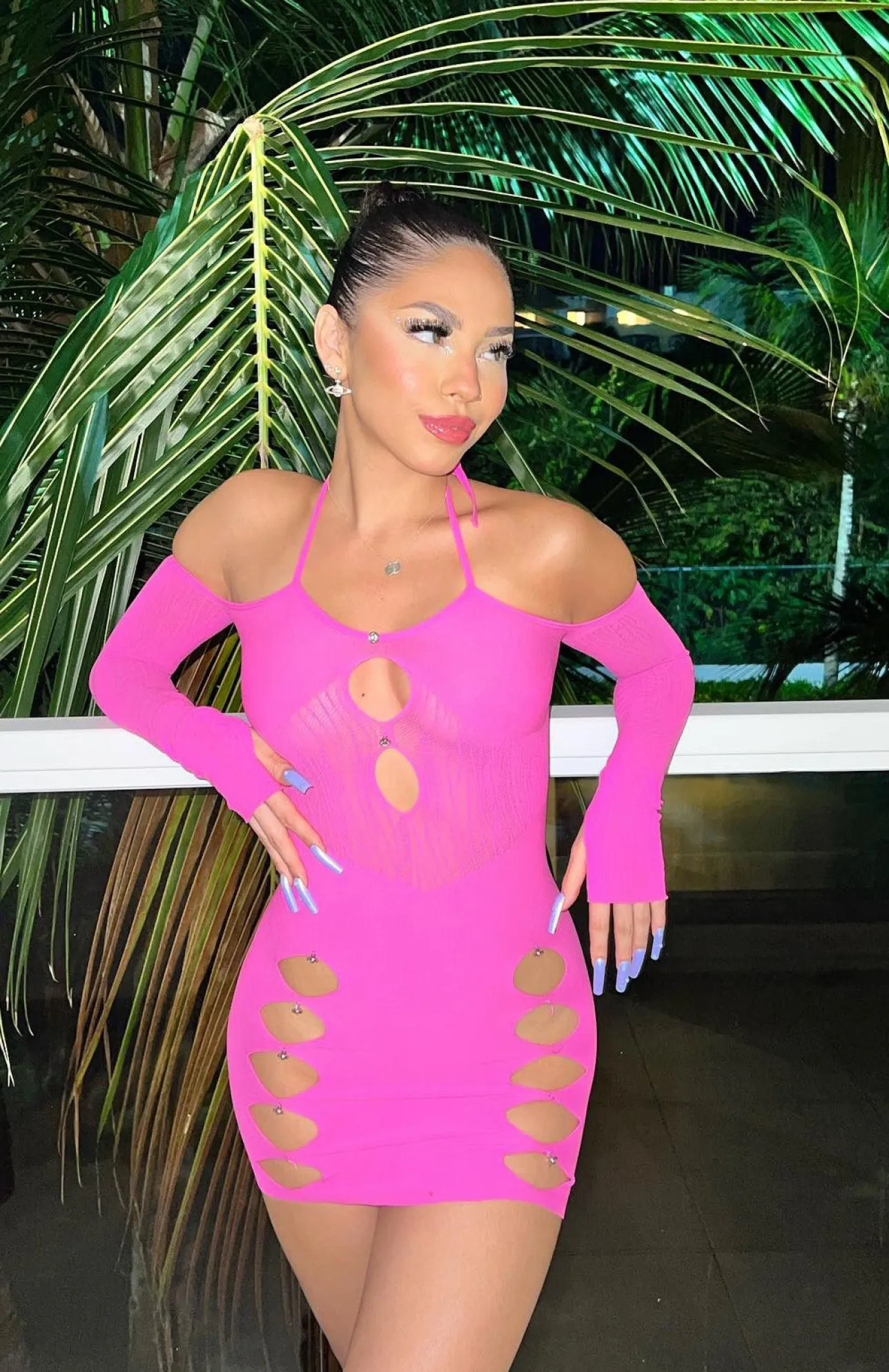 White Fox Boutique Keep On Looking Mini Dress Hot pink Store