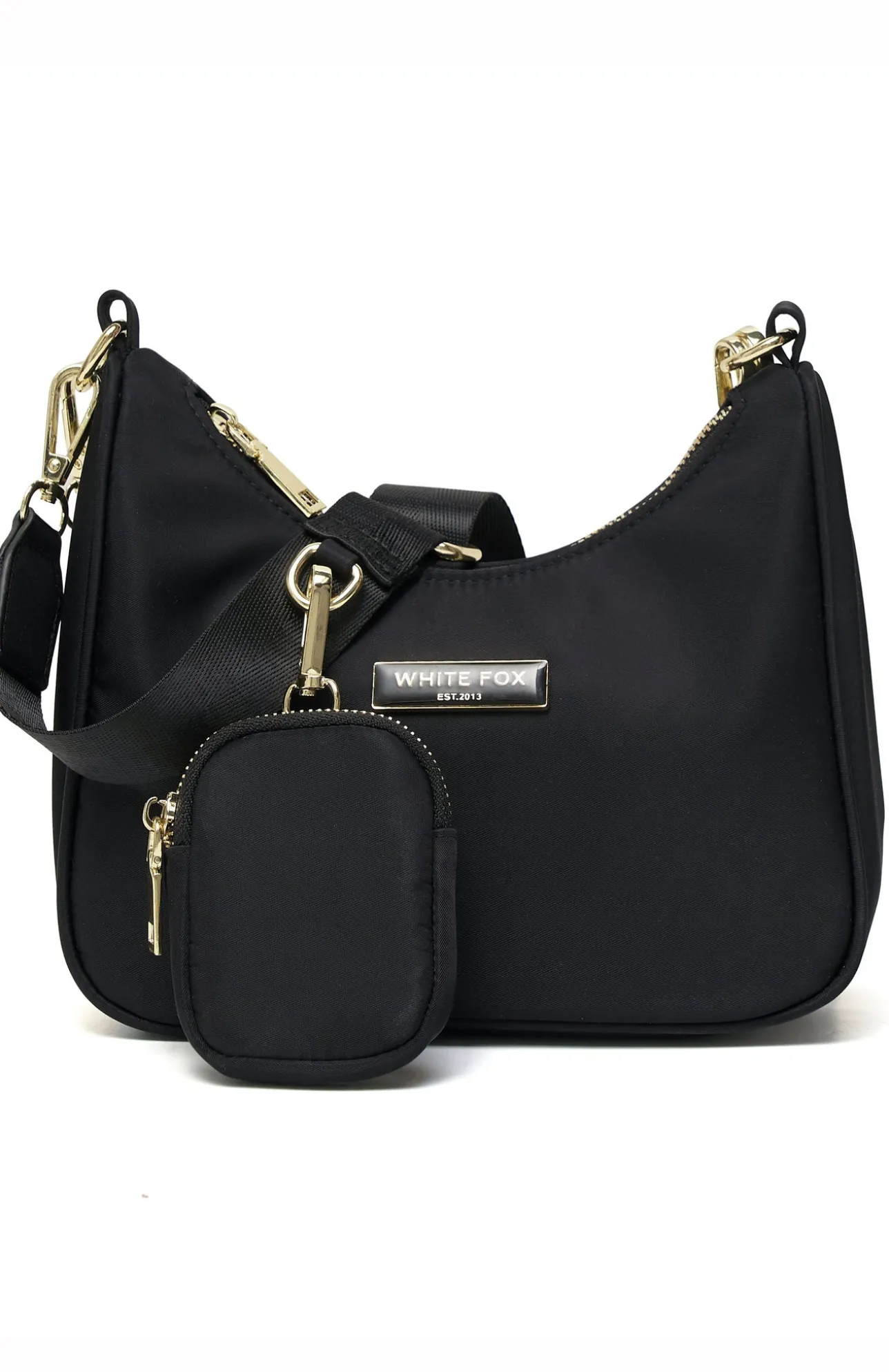 White Fox Boutique Keep Showing Off Bag Nylon black Discount