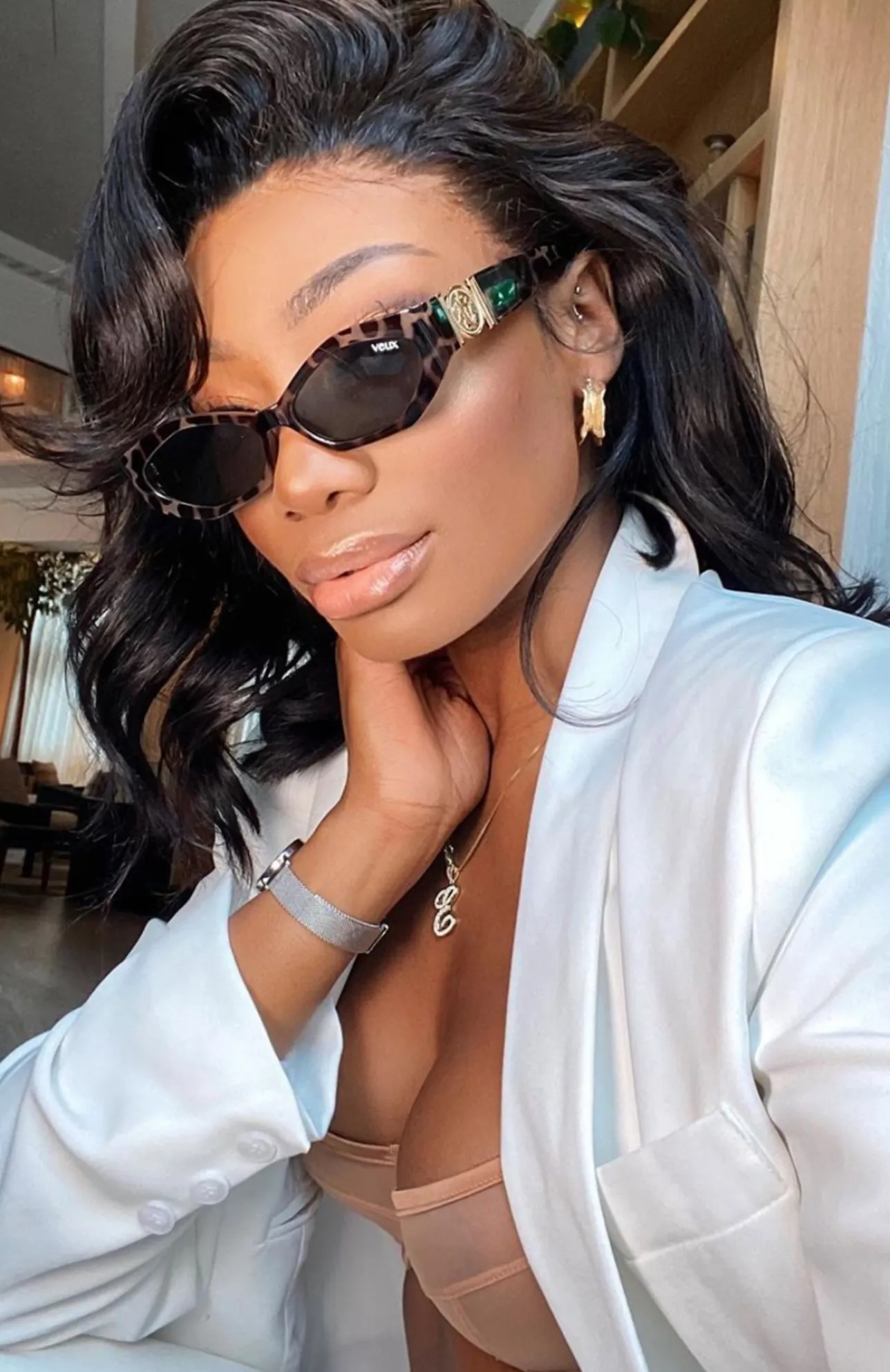 White Fox Boutique Kensington Sunglasses Tortoise brown Clearance