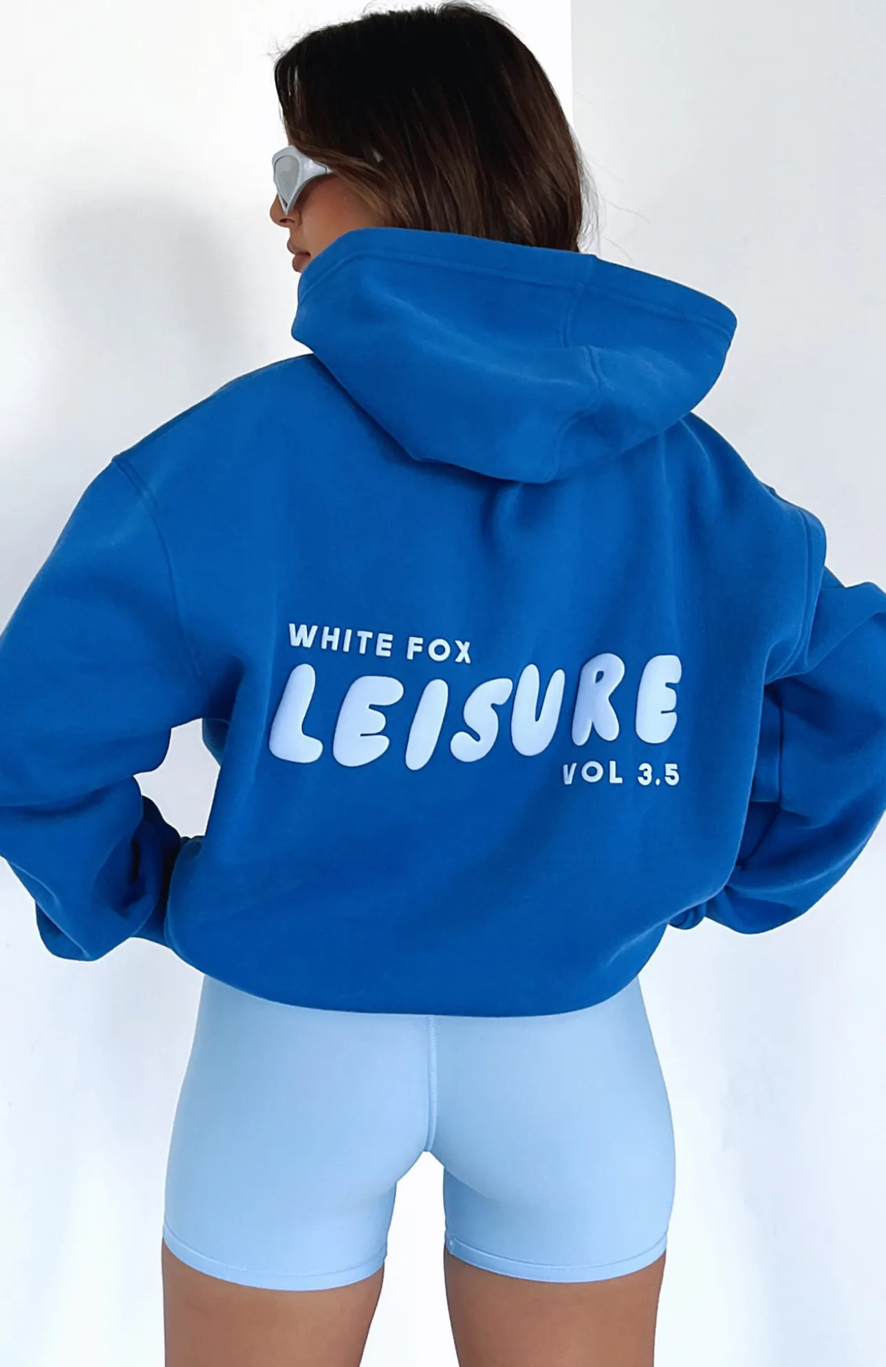 White Fox Boutique Leisure Series Oversized Hoodie Cobalt blue Cheap