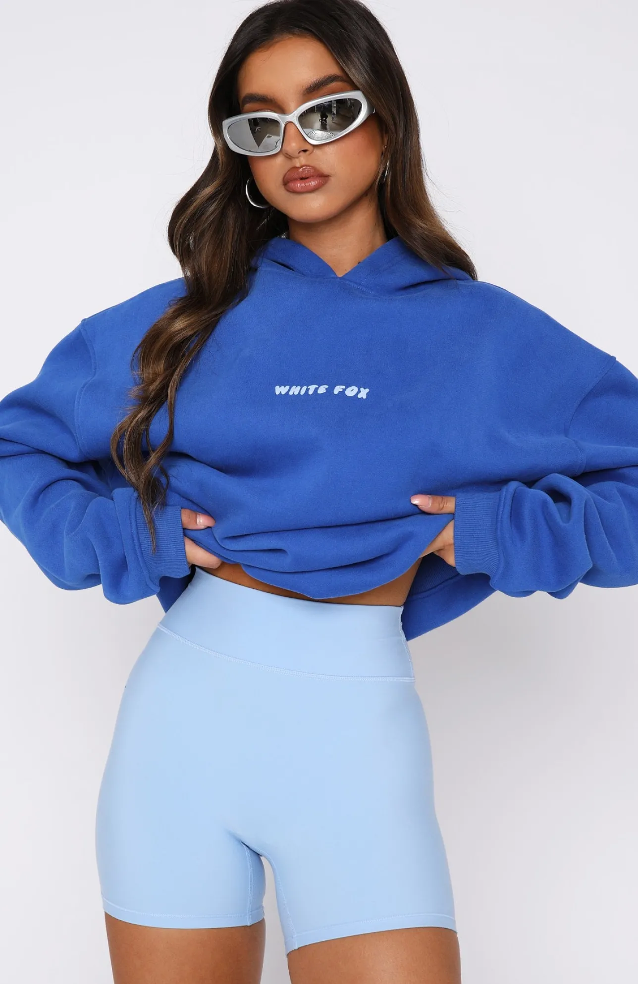 White Fox Boutique Leisure Series Oversized Hoodie Cobalt blue Cheap