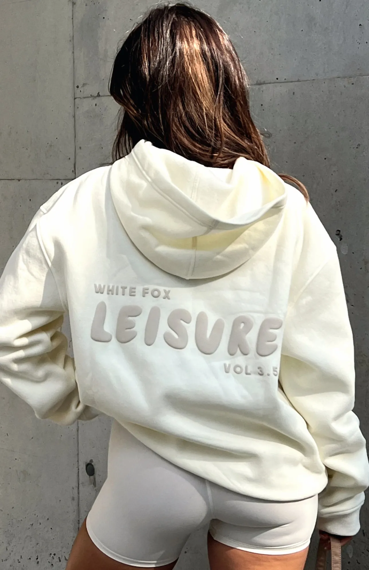 White Fox Boutique Leisure Series Oversized Hoodie Cream white Discount