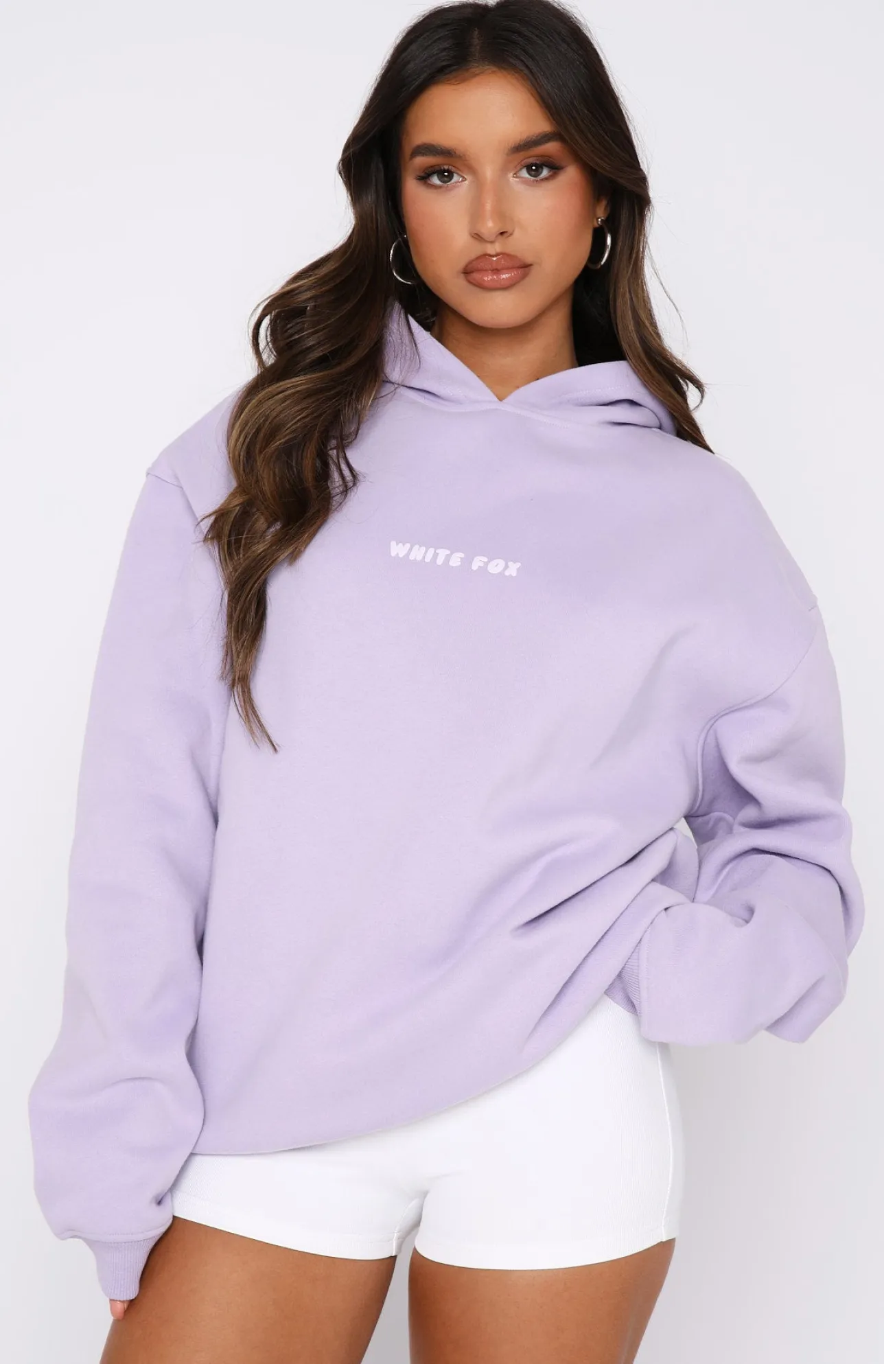 White Fox Boutique Leisure Series Oversized Hoodie Lavender purple Store