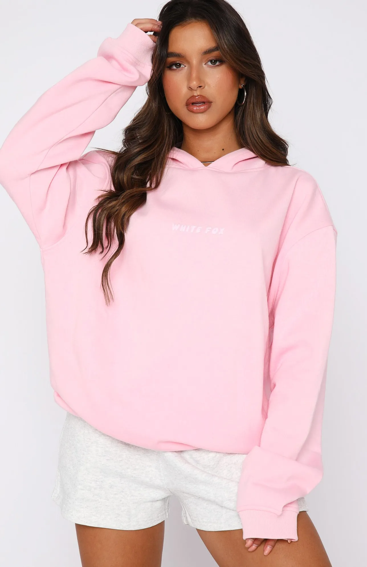 White Fox Boutique Leisure Series Oversized Hoodie Posy pink Outlet