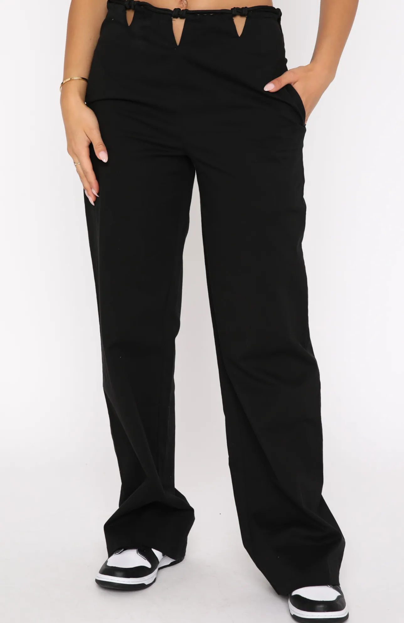 White Fox Boutique Like What You See Pants black Cheap