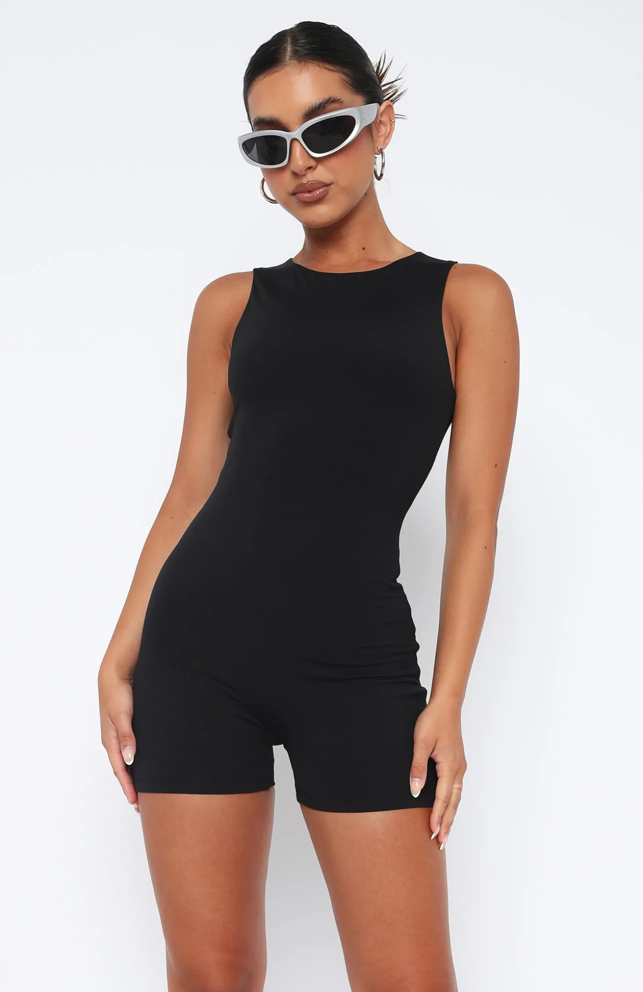 White Fox Boutique Live Freely Playsuit black Hot