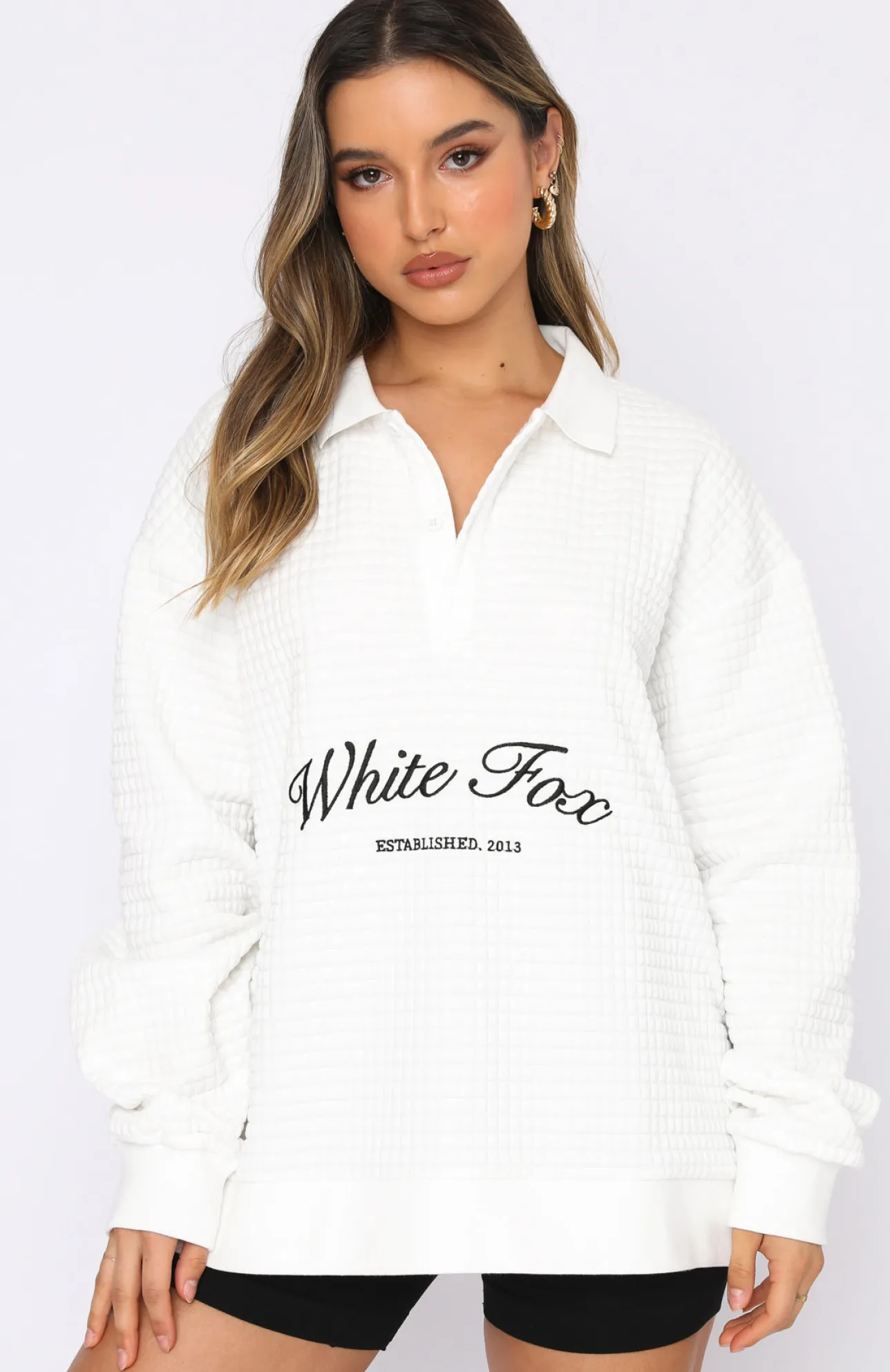 White Fox Boutique Long Way Home Sweater white Cheap