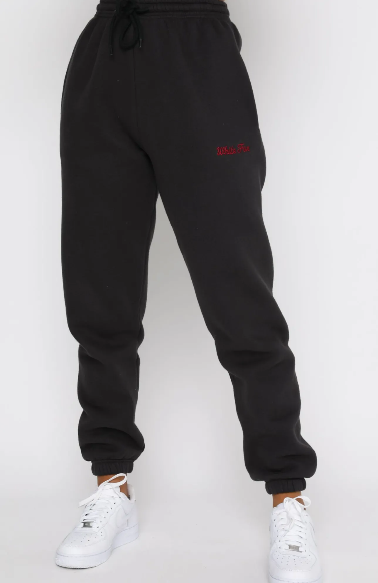 White Fox Boutique Love Me Right Sweatpants Charcoal grey New