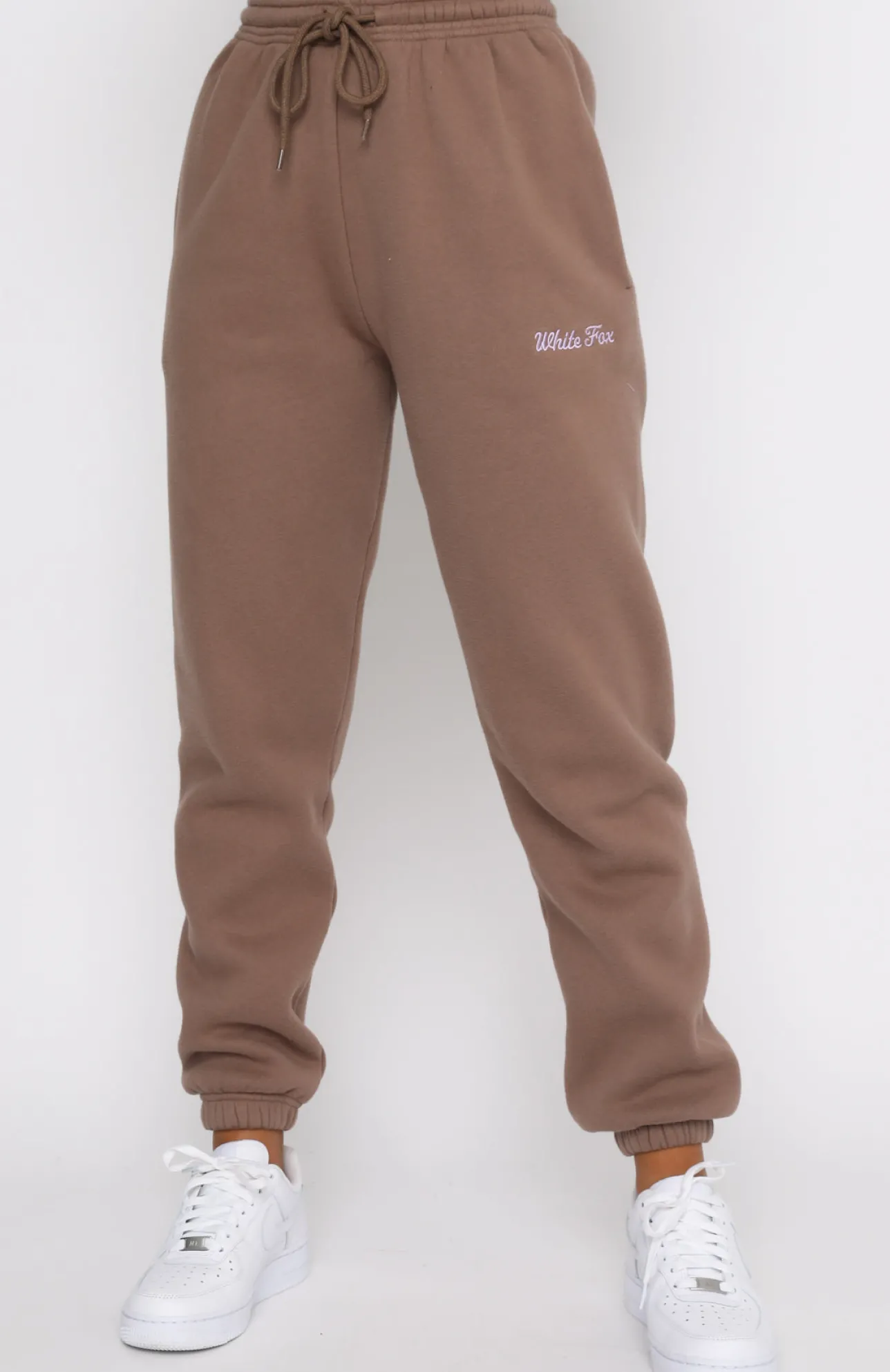 White Fox Boutique Love Me Right Sweatpants Mocha brown Hot