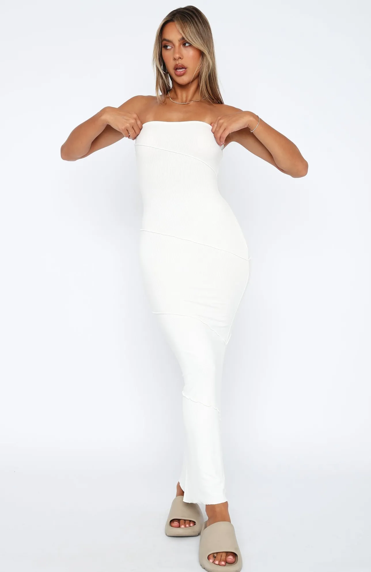 White Fox Boutique Love You For Life Maxi Dress white Sale