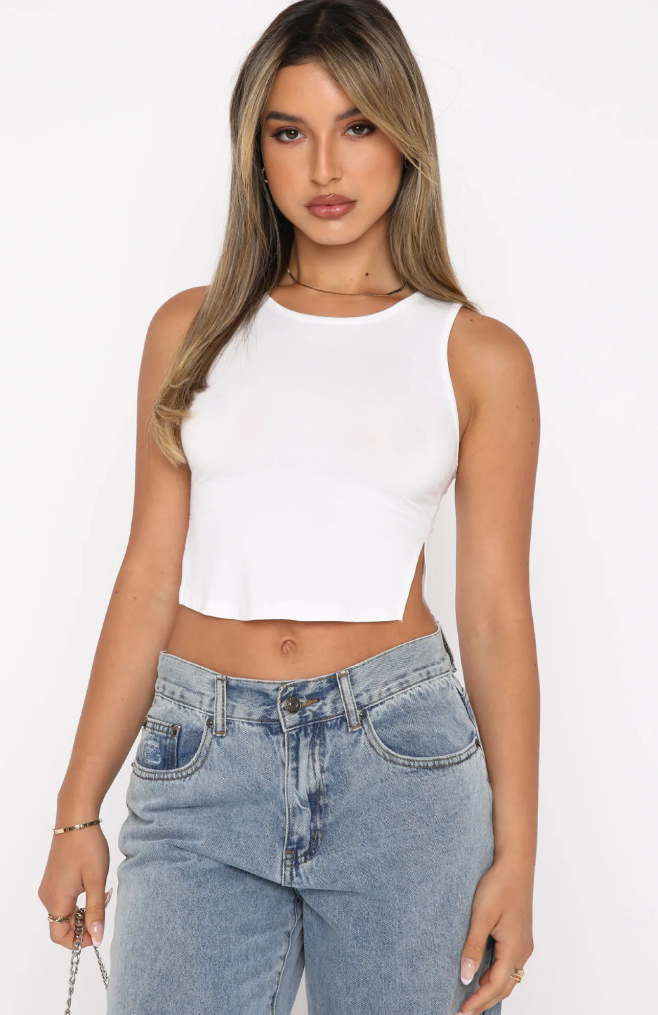 White Fox Boutique Make It Happen Top white Fashion