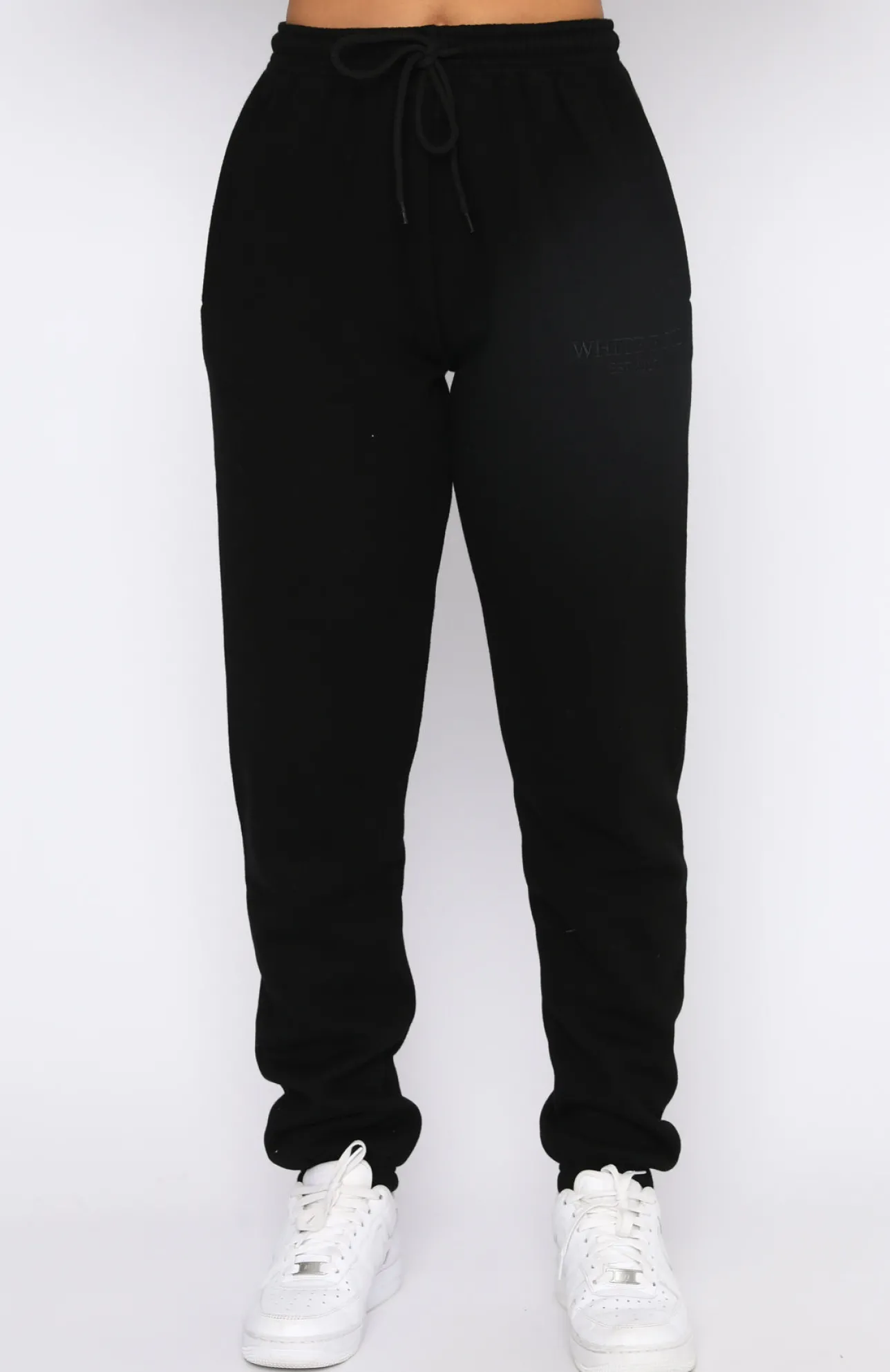 White Fox Boutique Make You Mine Sweatpants black Outlet