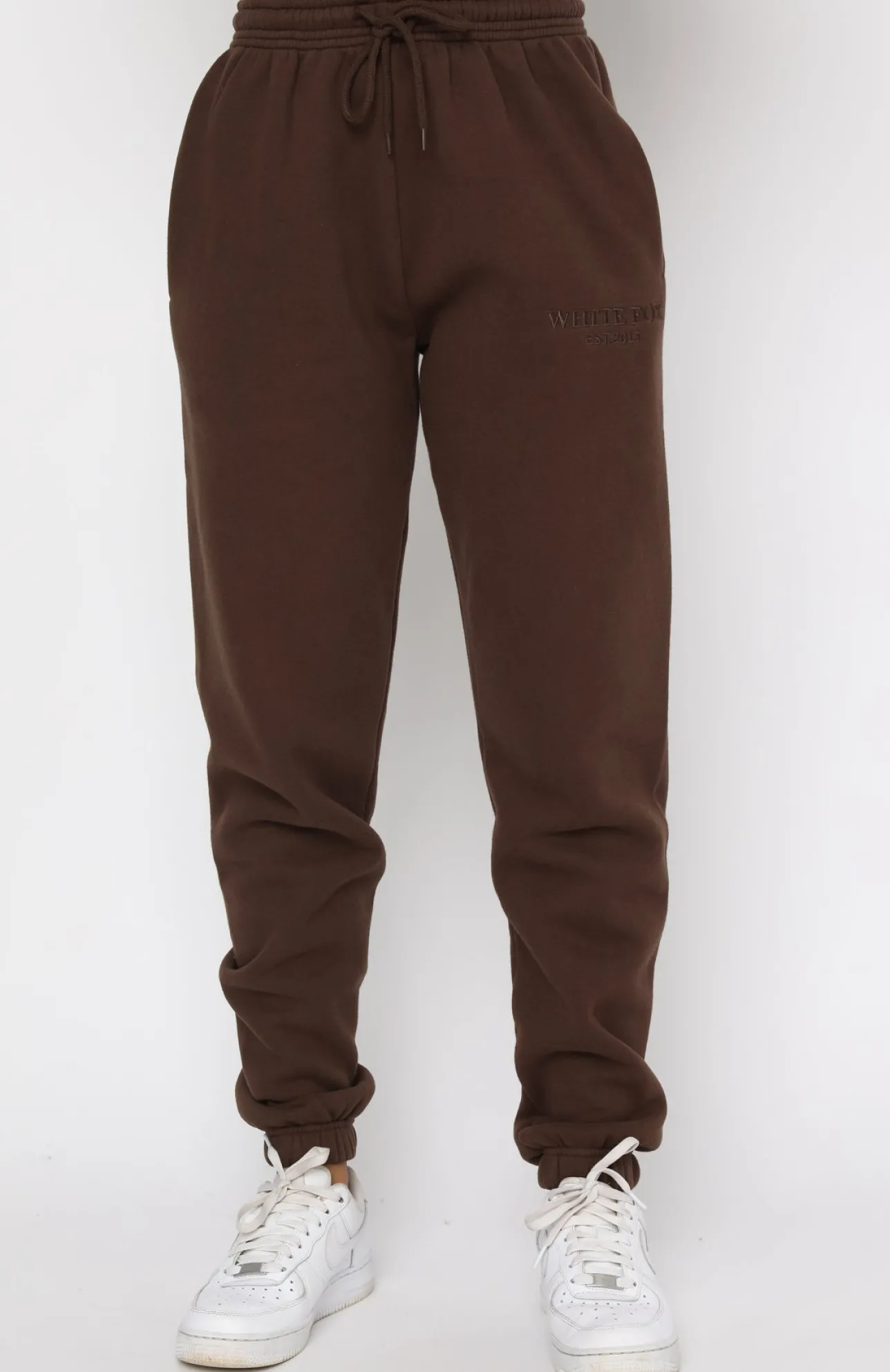 White Fox Boutique Make You Mine Sweatpants Chocolate brown Sale