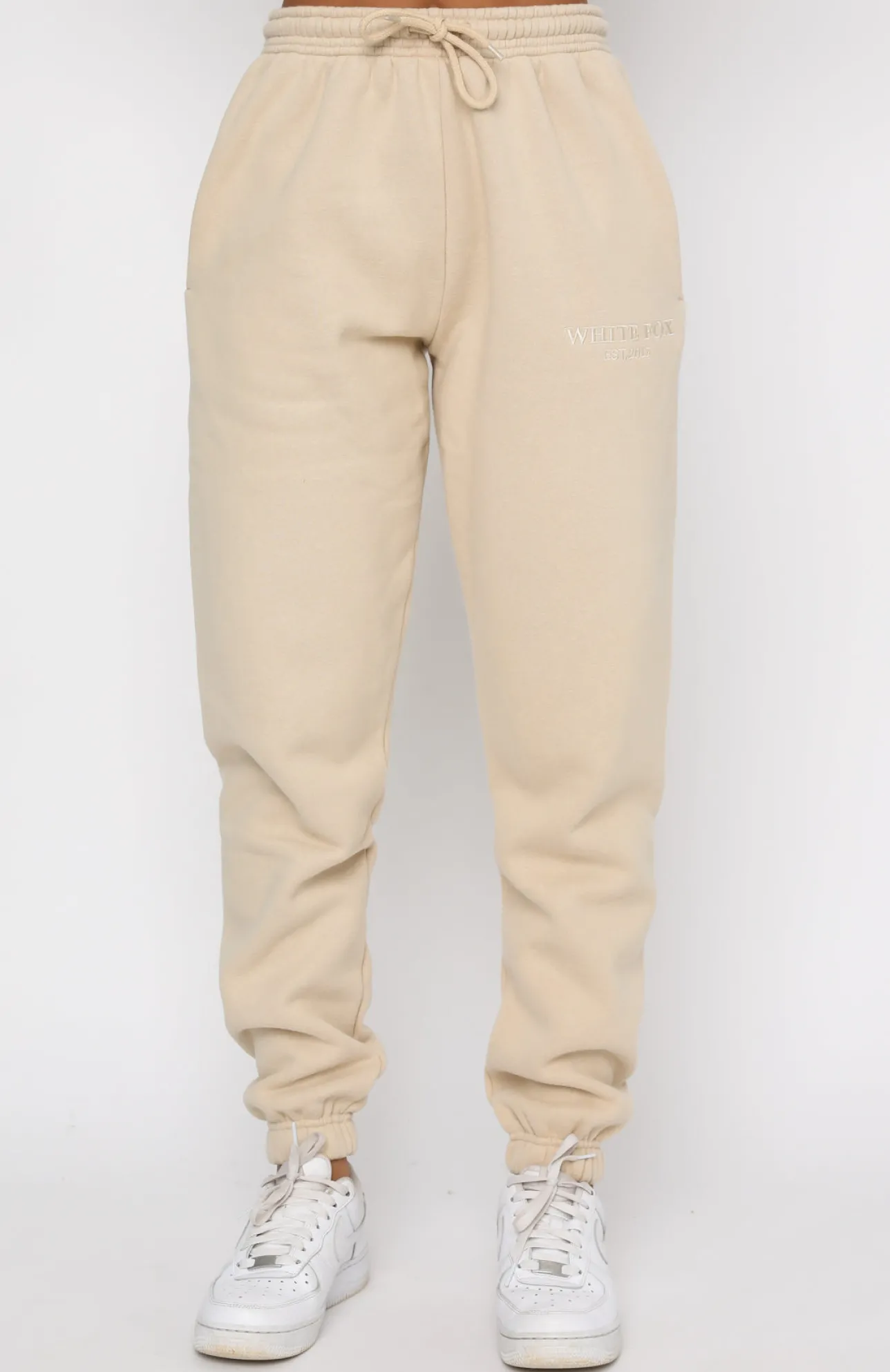 White Fox Boutique Make You Mine Sweatpants Sand nude Hot