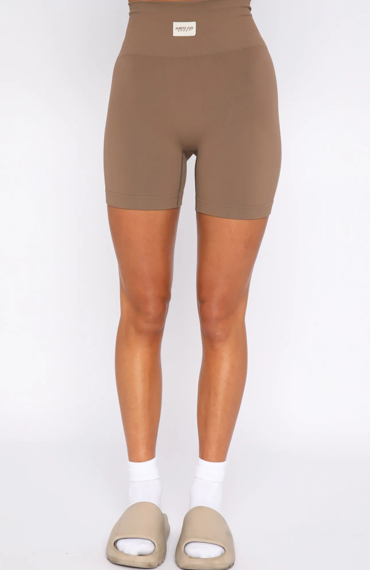 White Fox Boutique Making Moves Seamless High Waisted Shorts Dolce brown Best