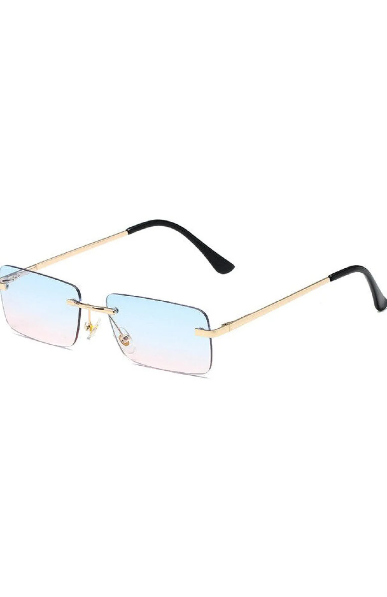 White Fox Boutique Mia Sunglasses Fade blue Flash Sale