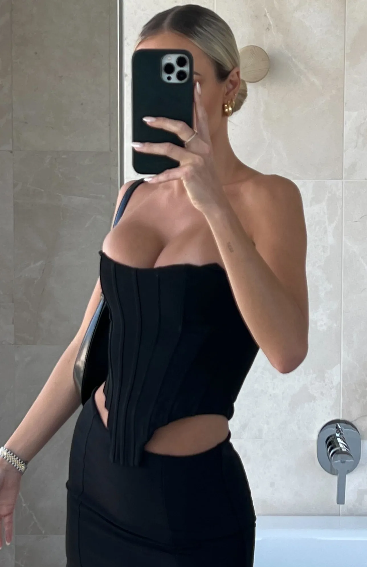 White Fox Boutique Midnight Till Morning Bustier black Flash Sale