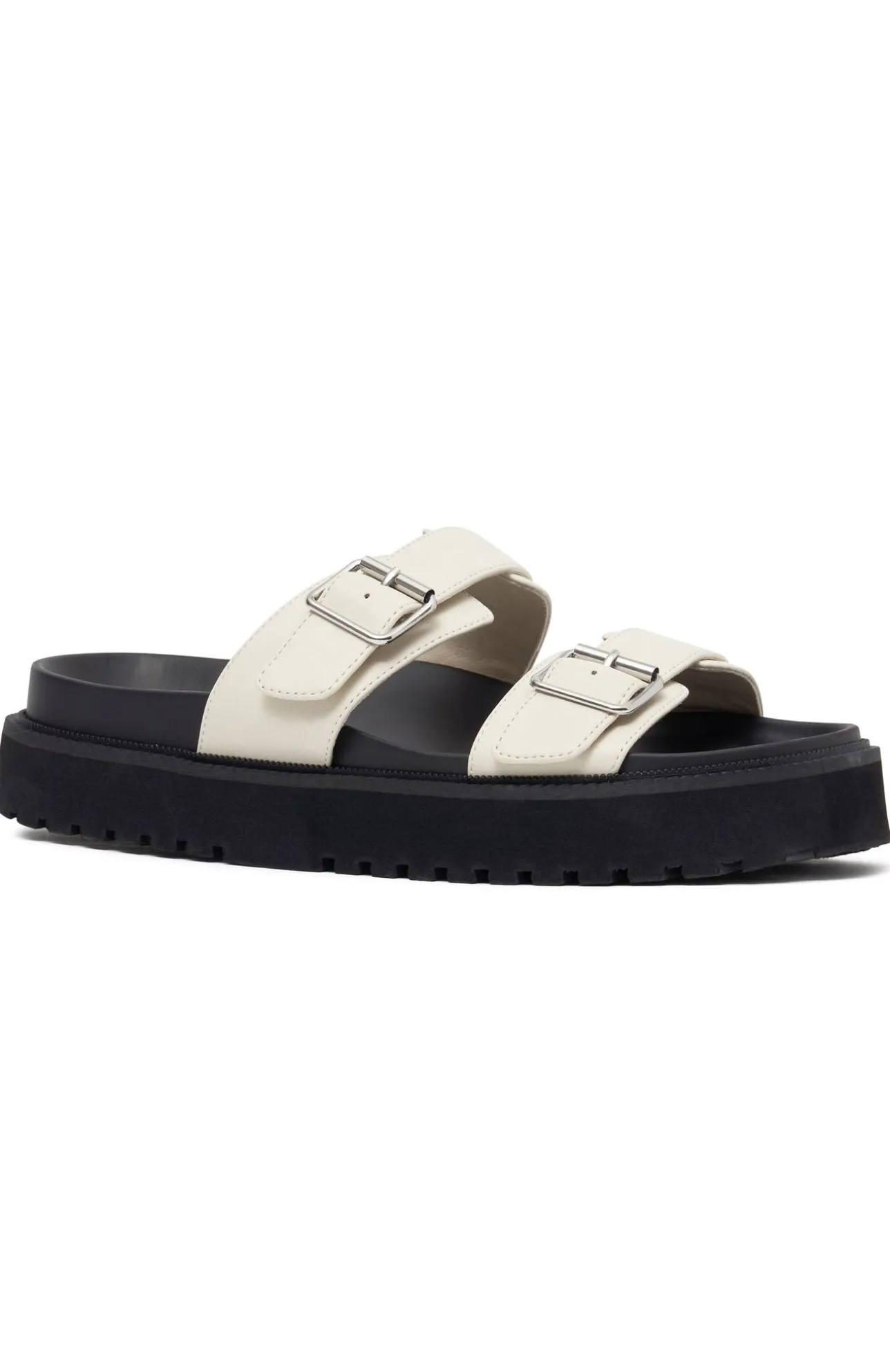 White Fox Boutique Mila Slides Bone white Clearance