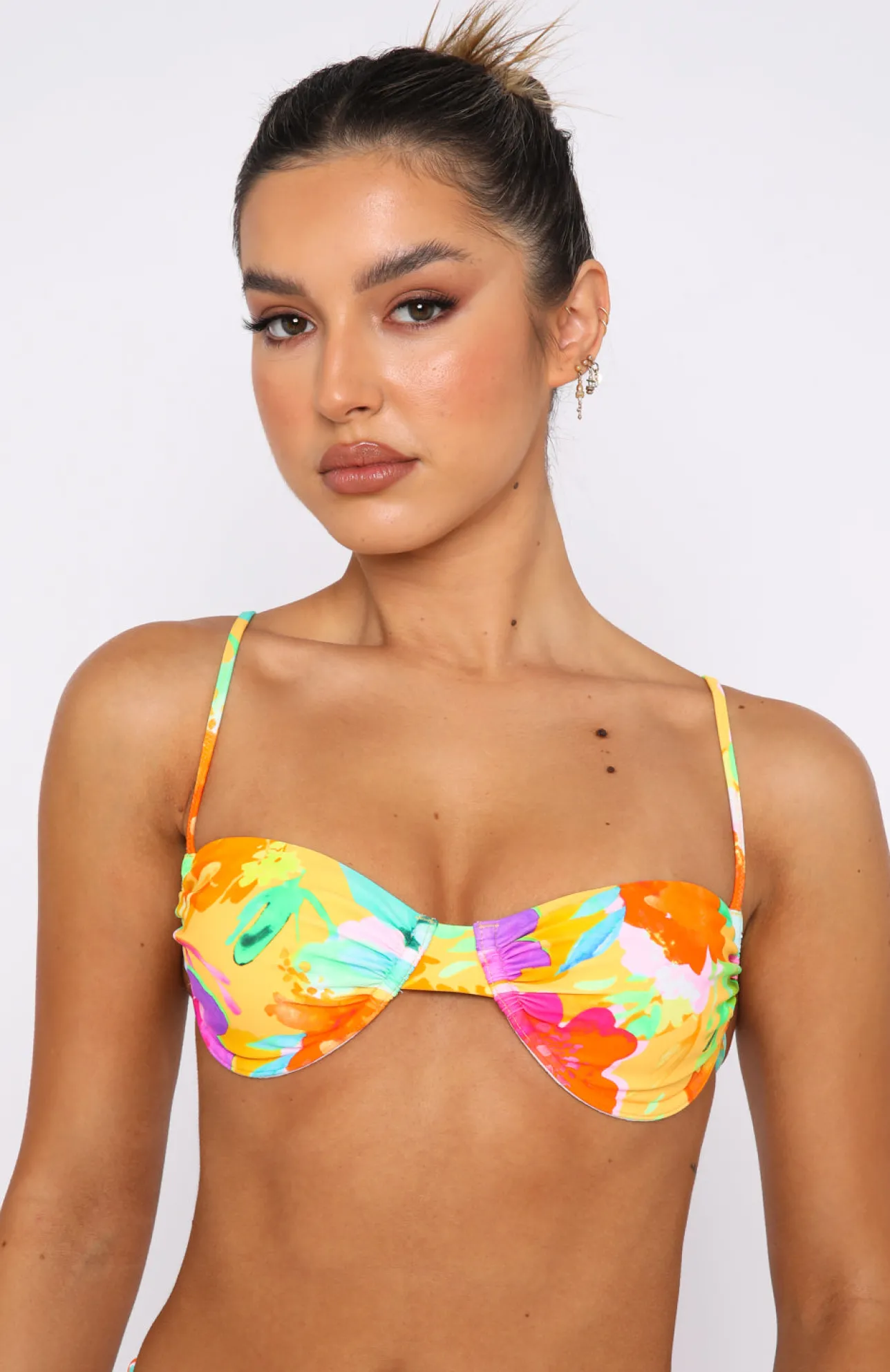 White Fox Boutique More Than A Dream Bikini Top Floral Pop multi Clearance