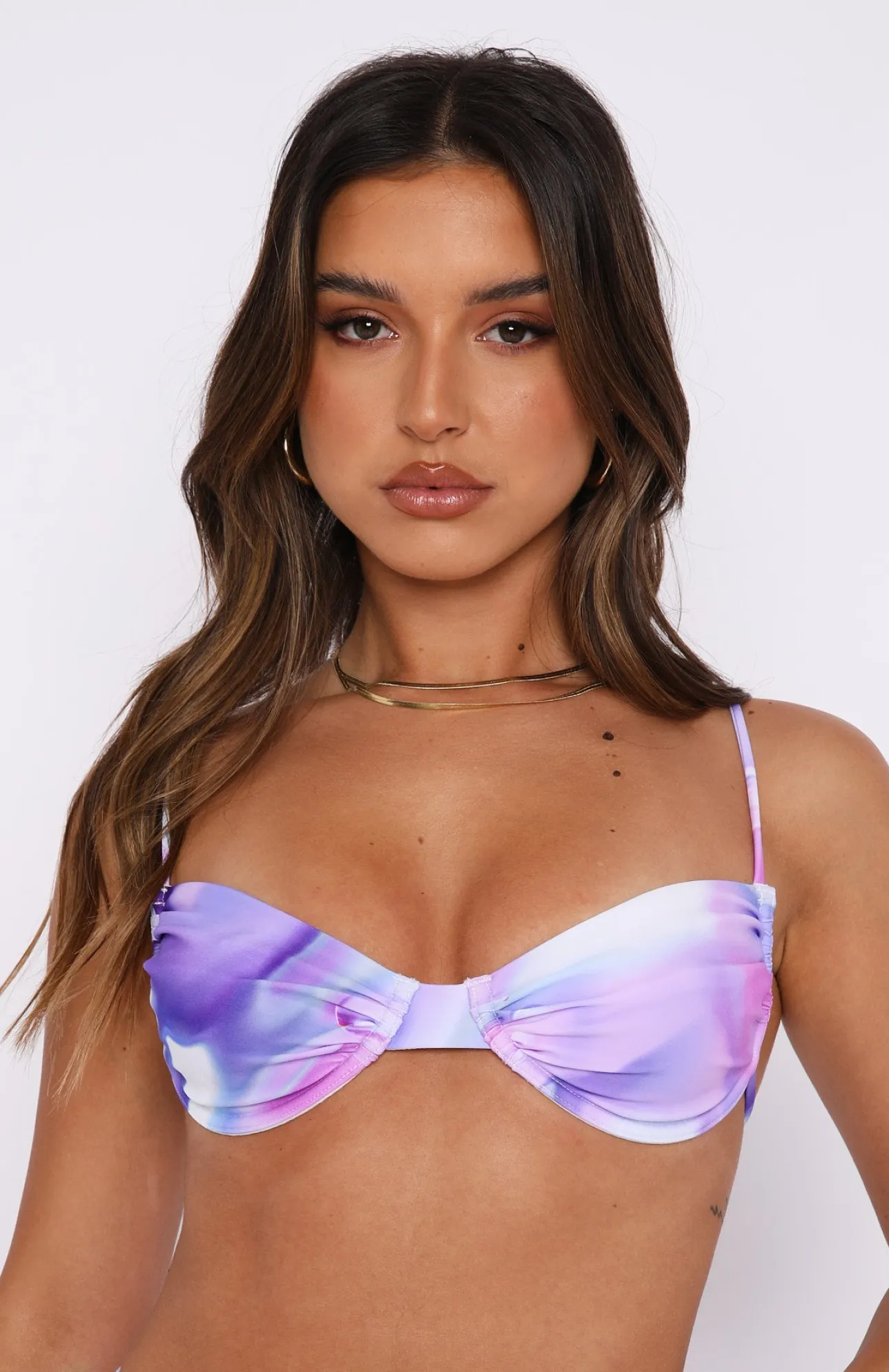 White Fox Boutique More Than A Dream Bikini Top Orb purple Flash Sale