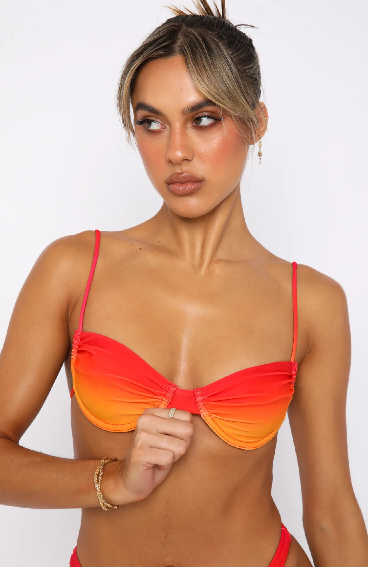 White Fox Boutique More Than A Dream Bikini Top Sunset Ombre multi Cheap