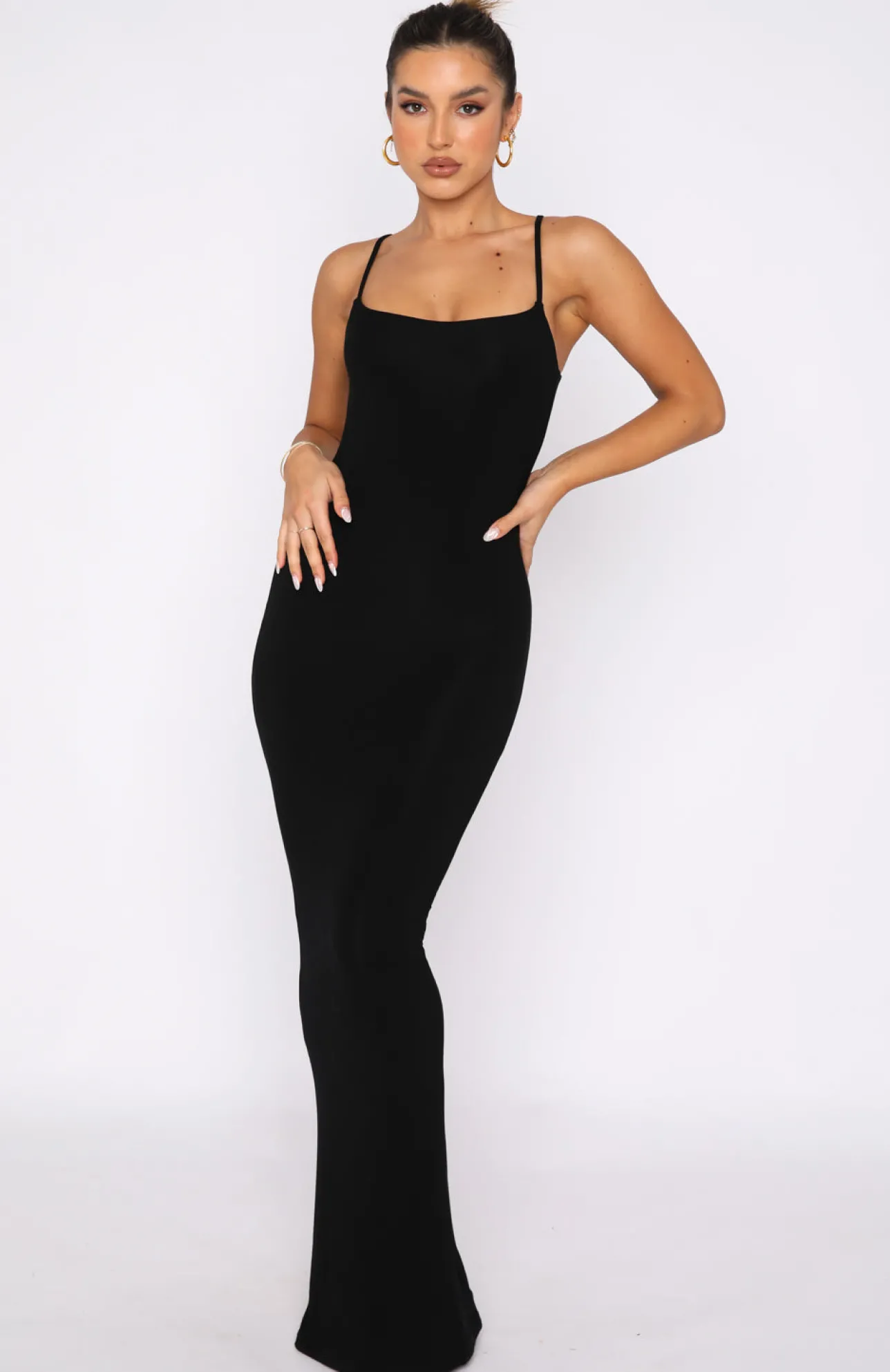 White Fox Boutique Most Popular Maxi Dress black Clearance