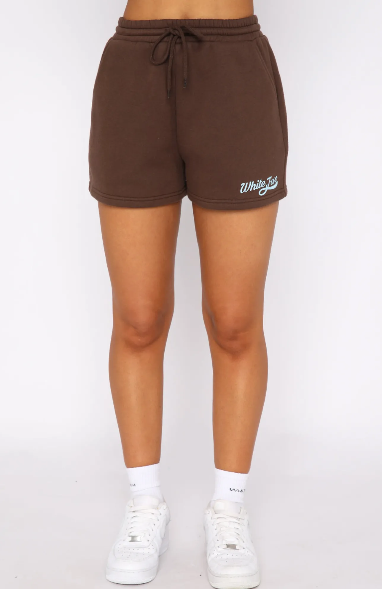 White Fox Boutique Moving Different Lounge Shorts Chocolate brown Hot