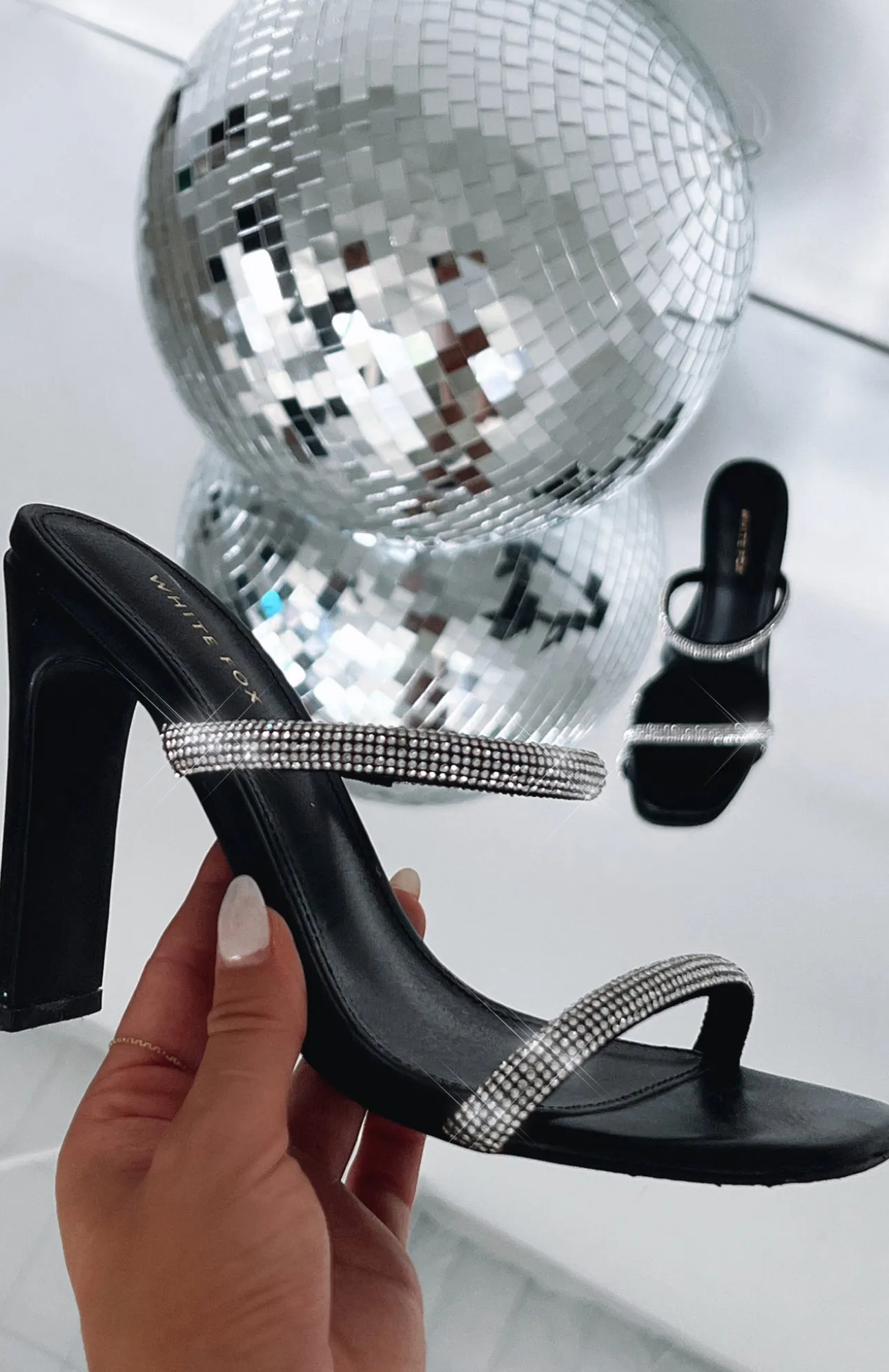 White Fox Boutique Natalia Mules black Best Sale