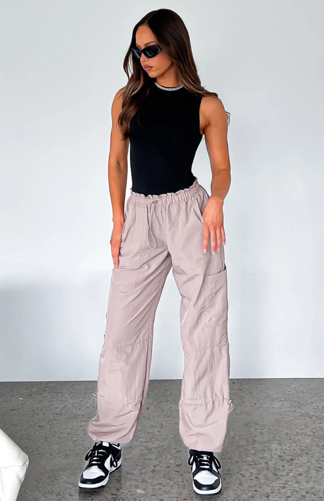White Fox Boutique Never Blend In Cargo Pants Tan brown Discount