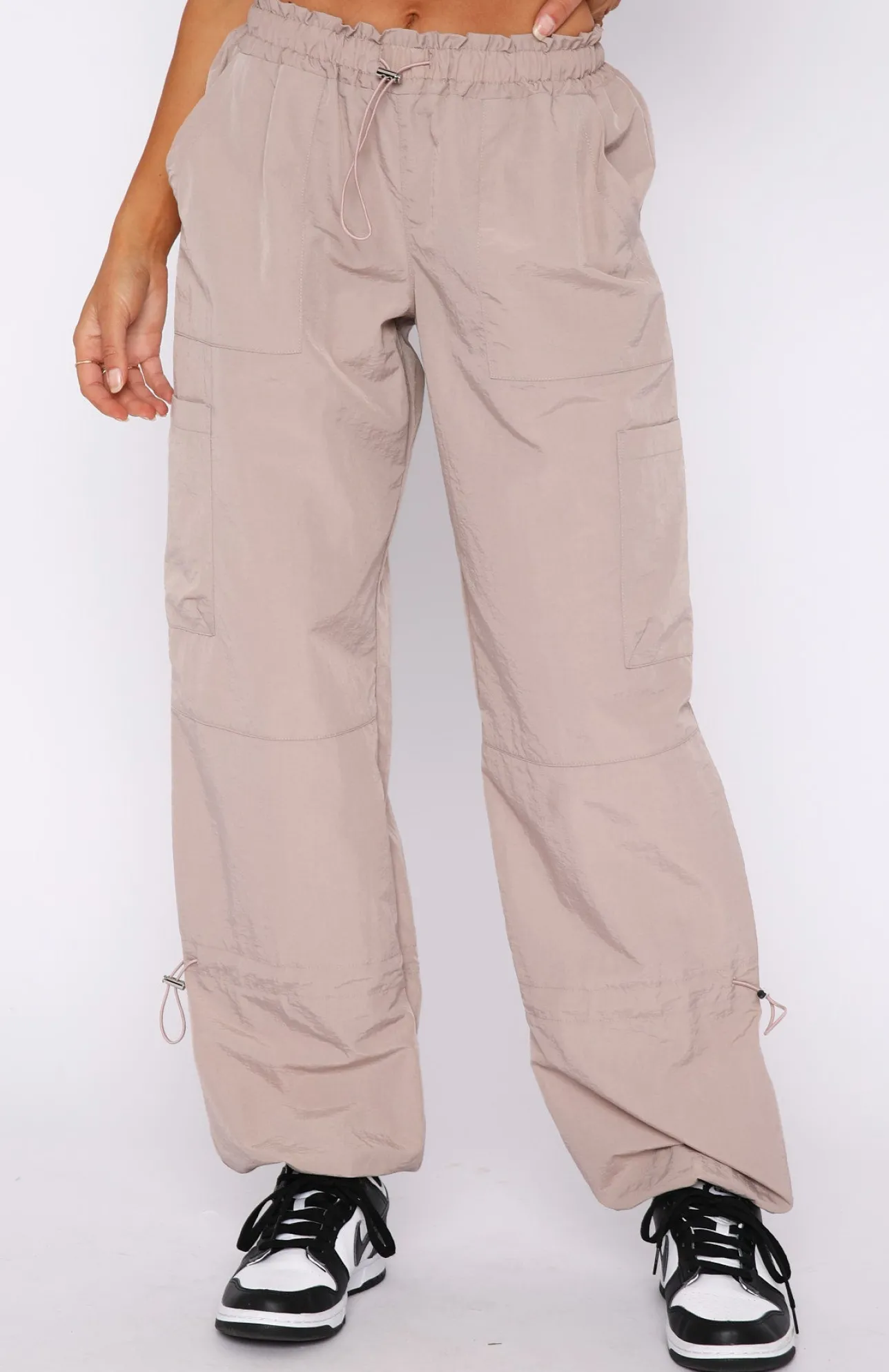 White Fox Boutique Never Blend In Cargo Pants Tan brown Discount