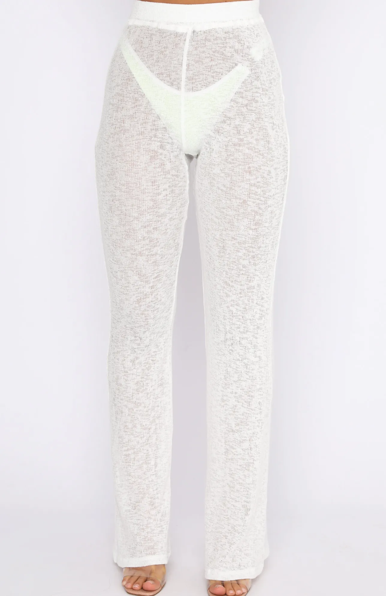 White Fox Boutique Never Too Late Pants white Sale