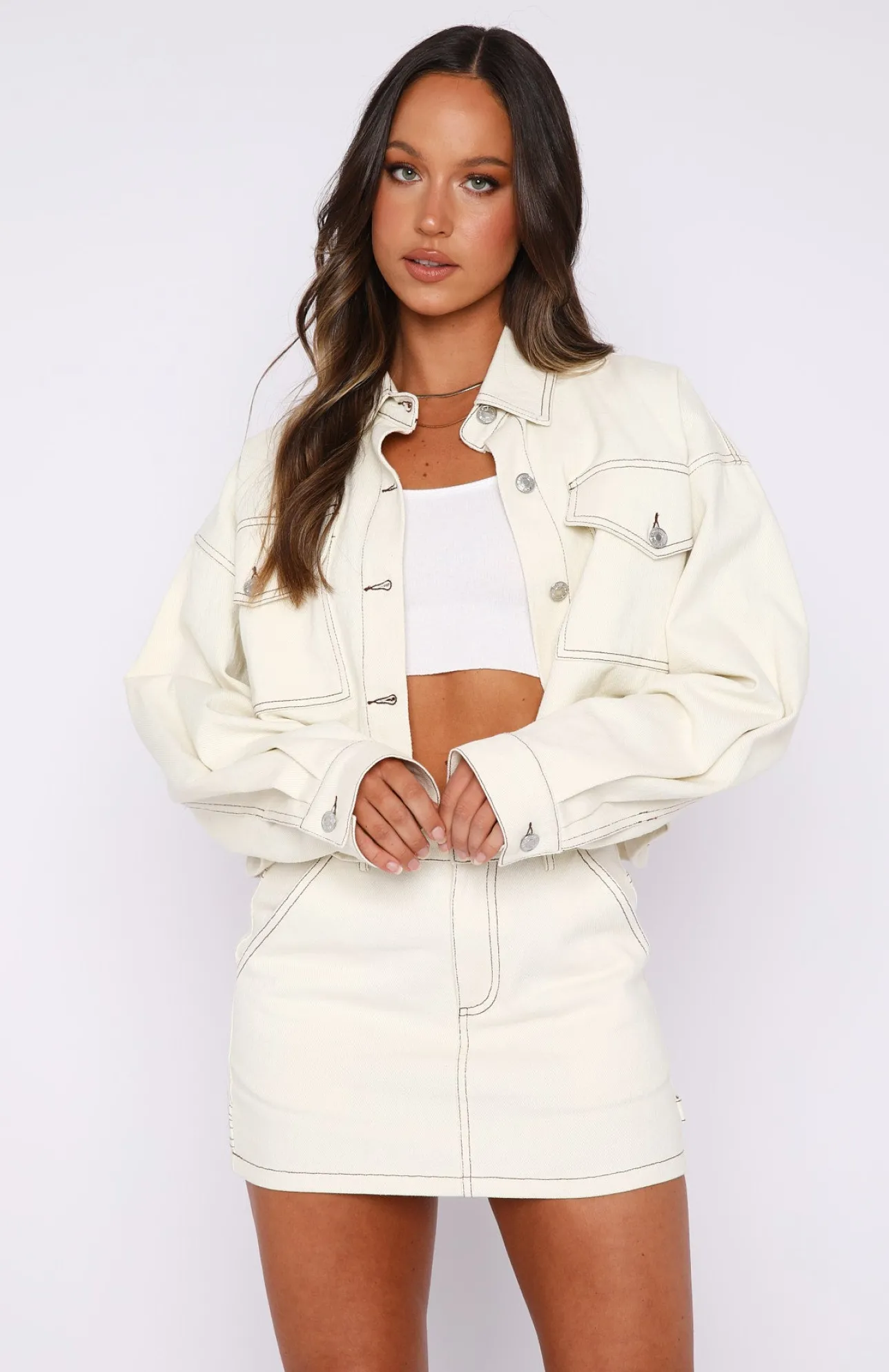 White Fox Boutique New Perspective Jacket Off White nude Store