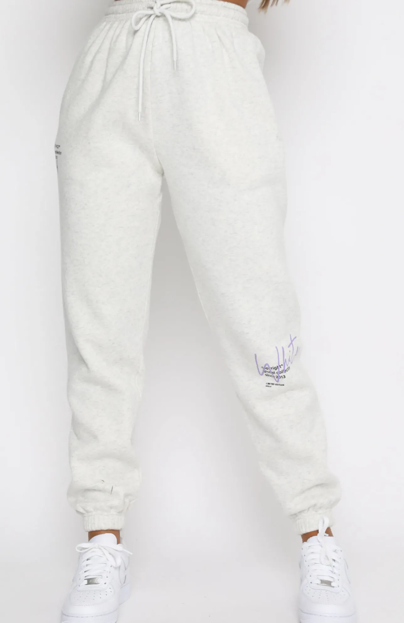 White Fox Boutique New Story Sweatpants Marle grey Discount