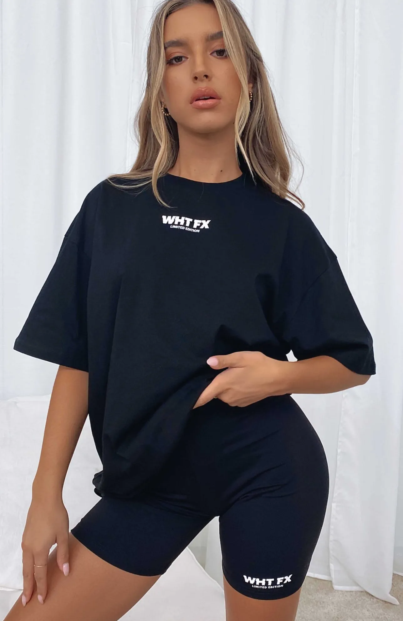 White Fox Boutique No Afterthought Tee black Hot