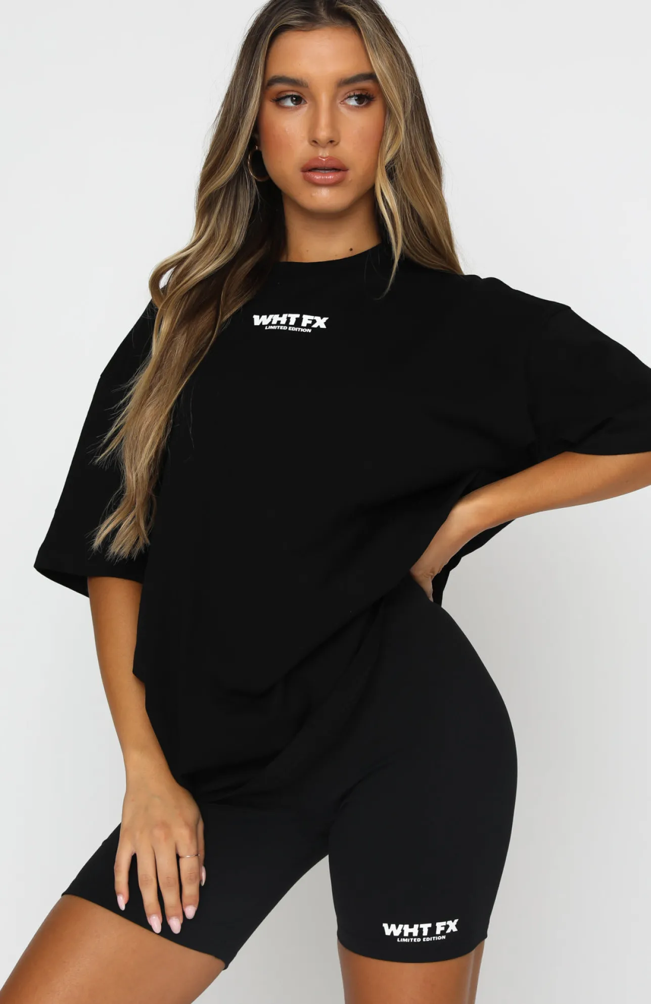 White Fox Boutique No Afterthought Tee black Hot