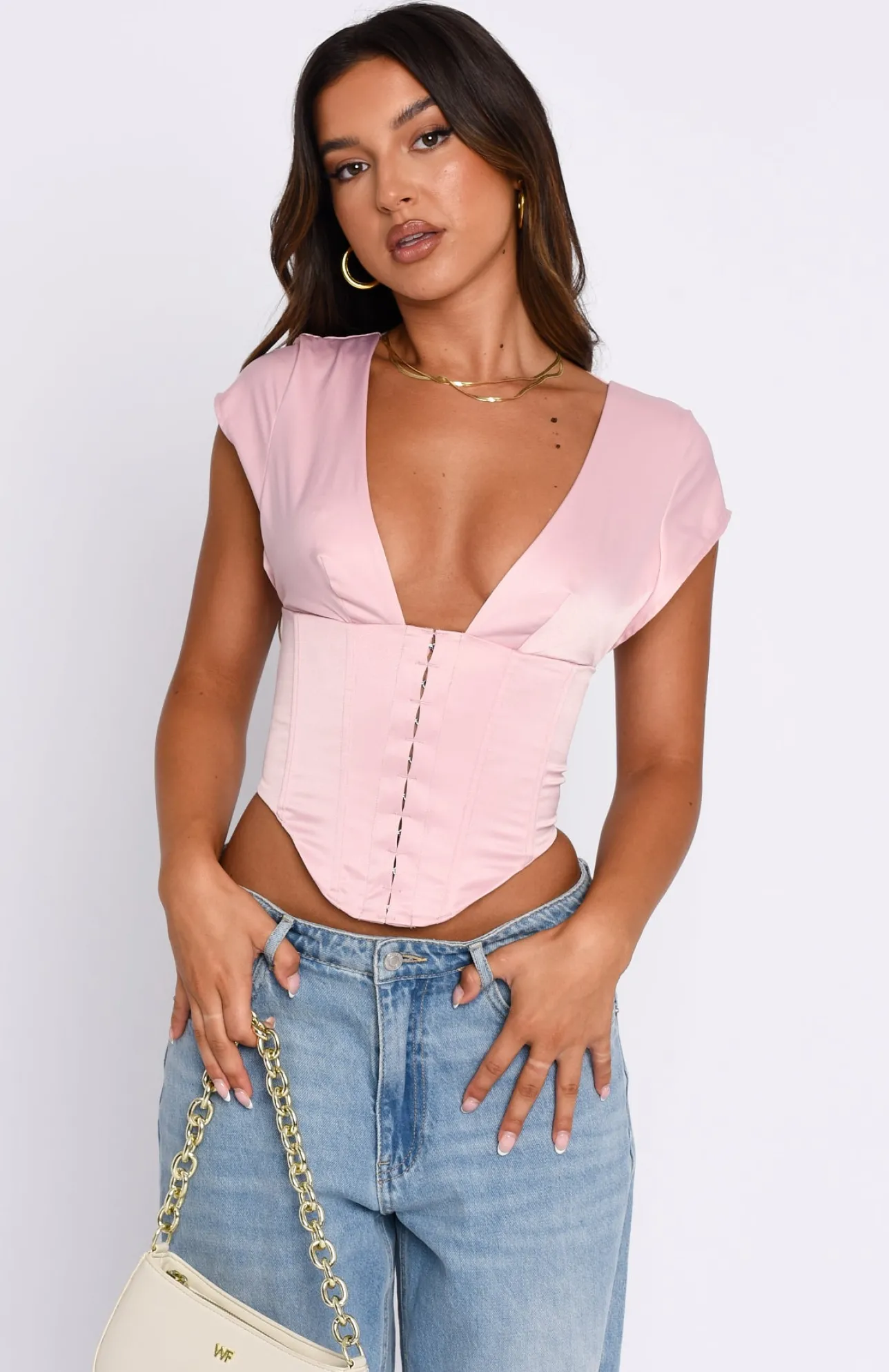 White Fox Boutique No Love Lost Bustier Blush pink Online