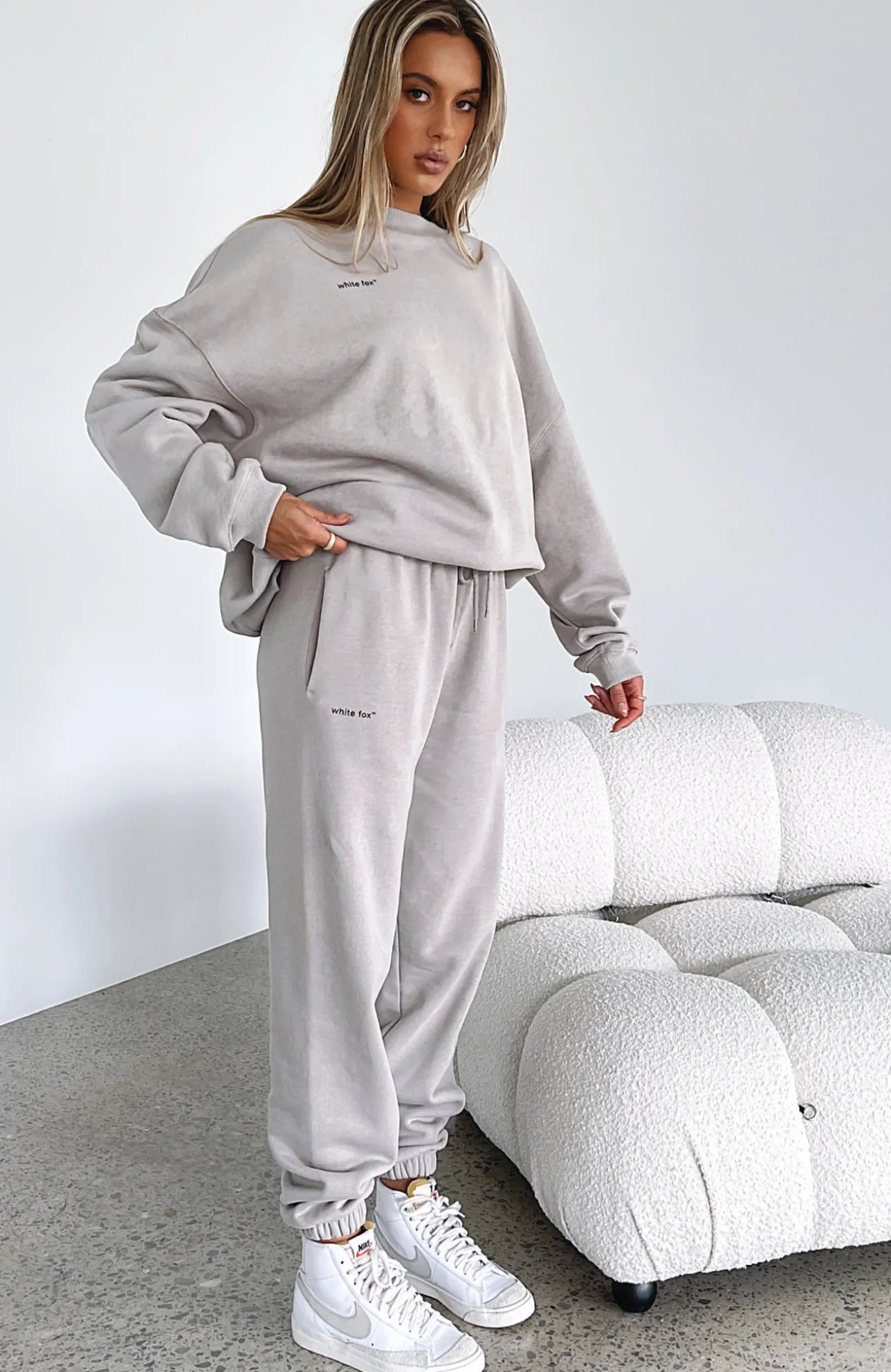 White Fox Boutique Not An Issue Sweatpants Mushroom grey Store