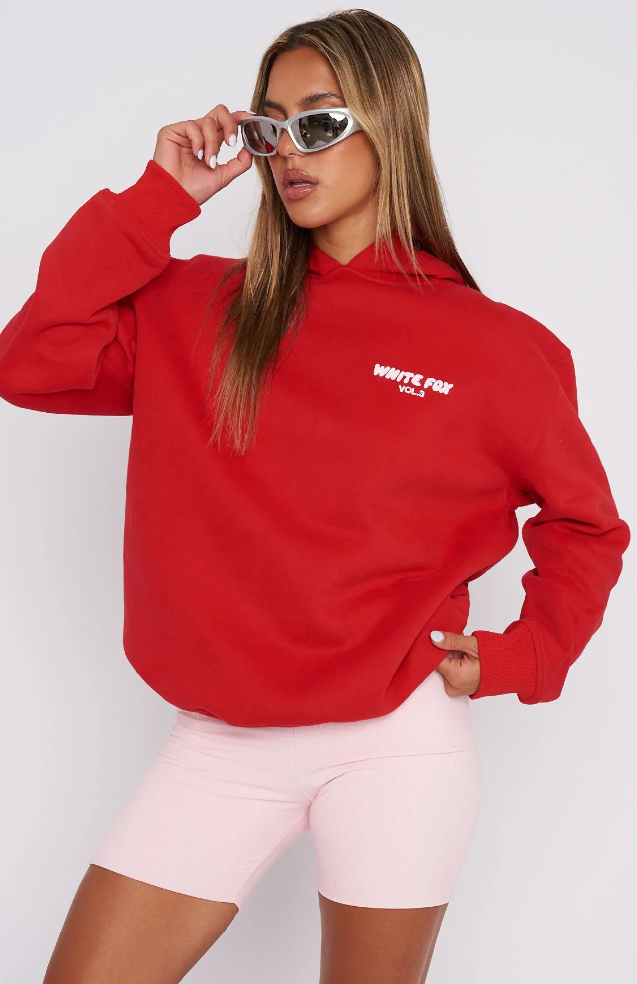 White Fox Boutique Offstage Hoodie Cherry red Sale