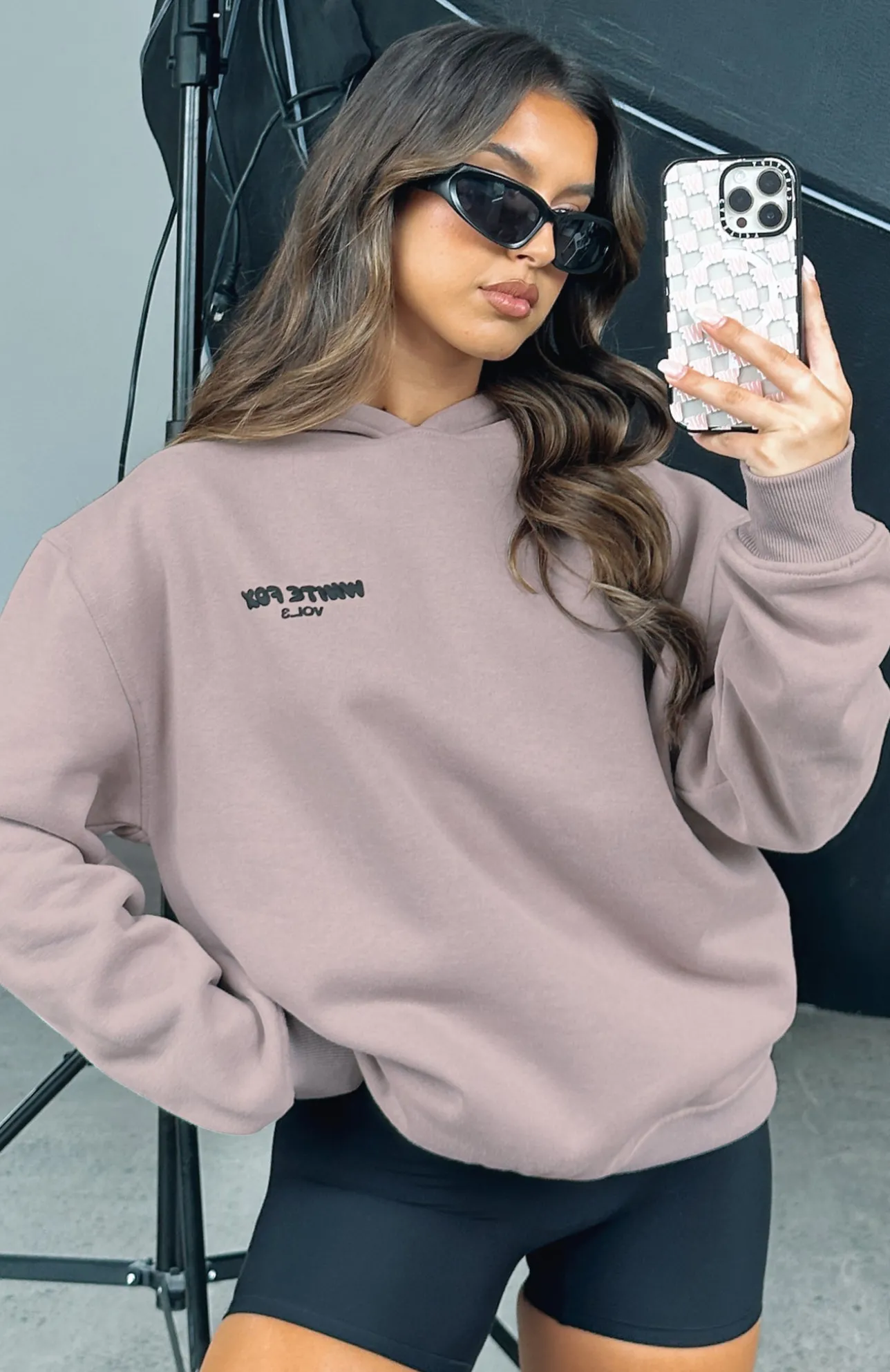 White Fox Boutique Offstage Hoodie Cinnamon brown Store