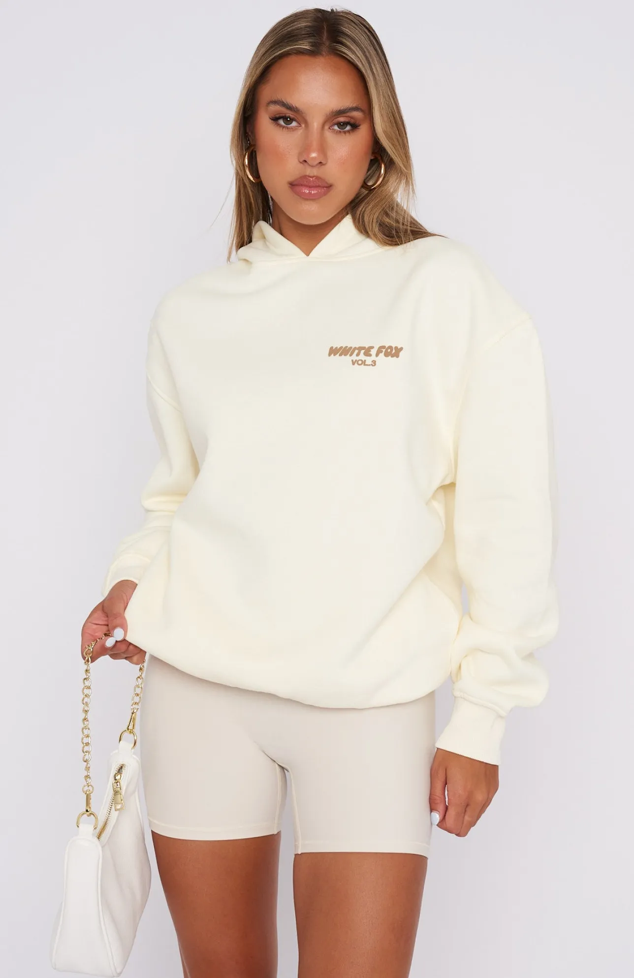 White Fox Boutique Offstage Hoodie Cream white Flash Sale