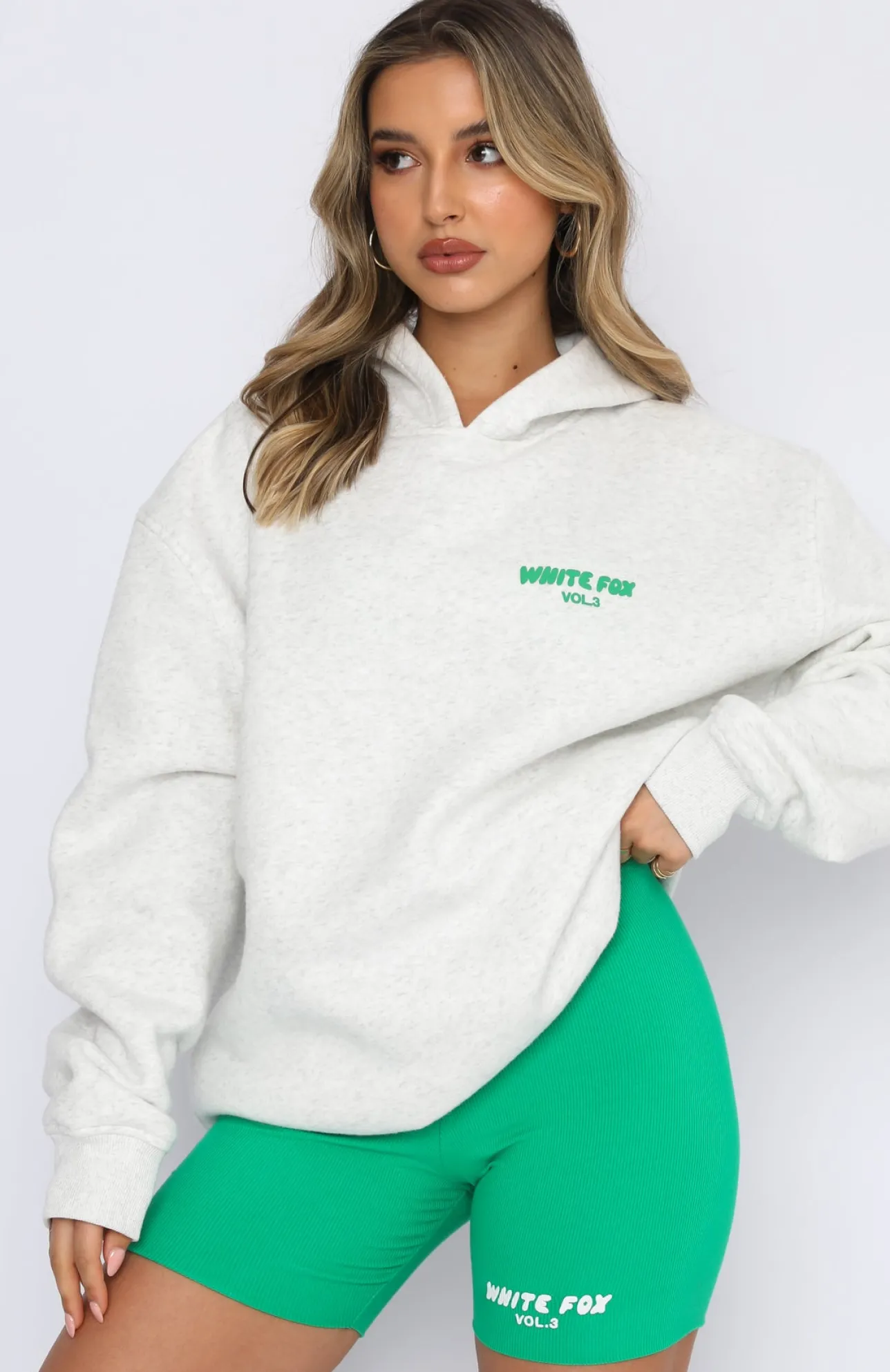 White Fox Boutique Offstage Hoodie Glacier grey Online