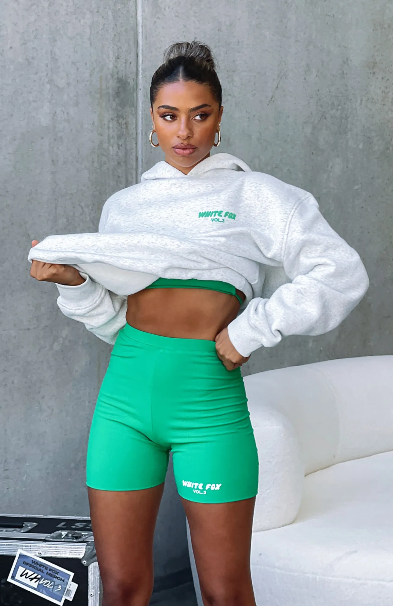 White Fox Boutique Offstage Hoodie Glacier grey Online