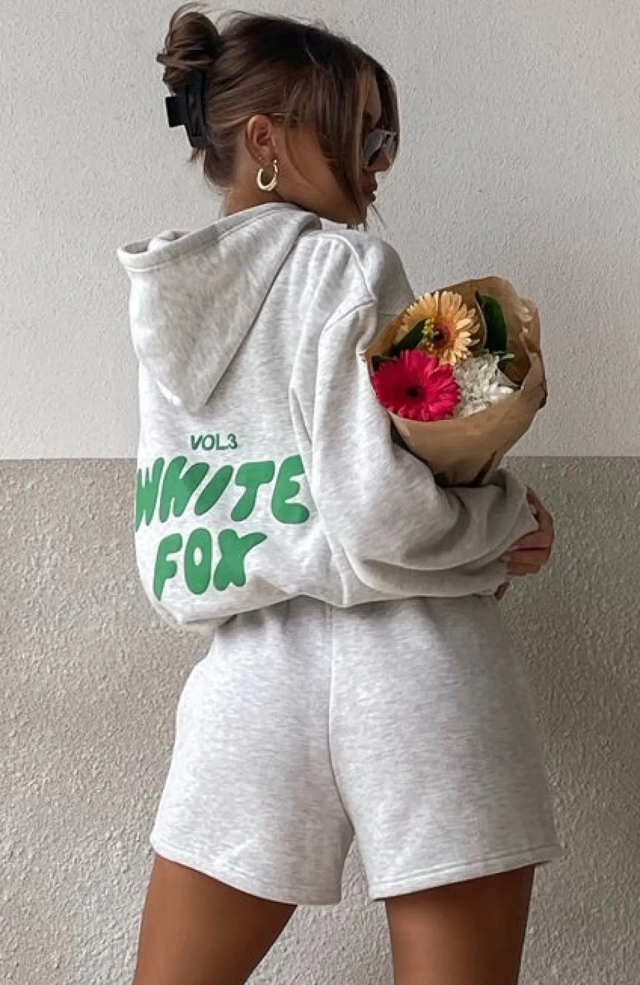 White Fox Boutique Offstage Hoodie Glacier grey Online